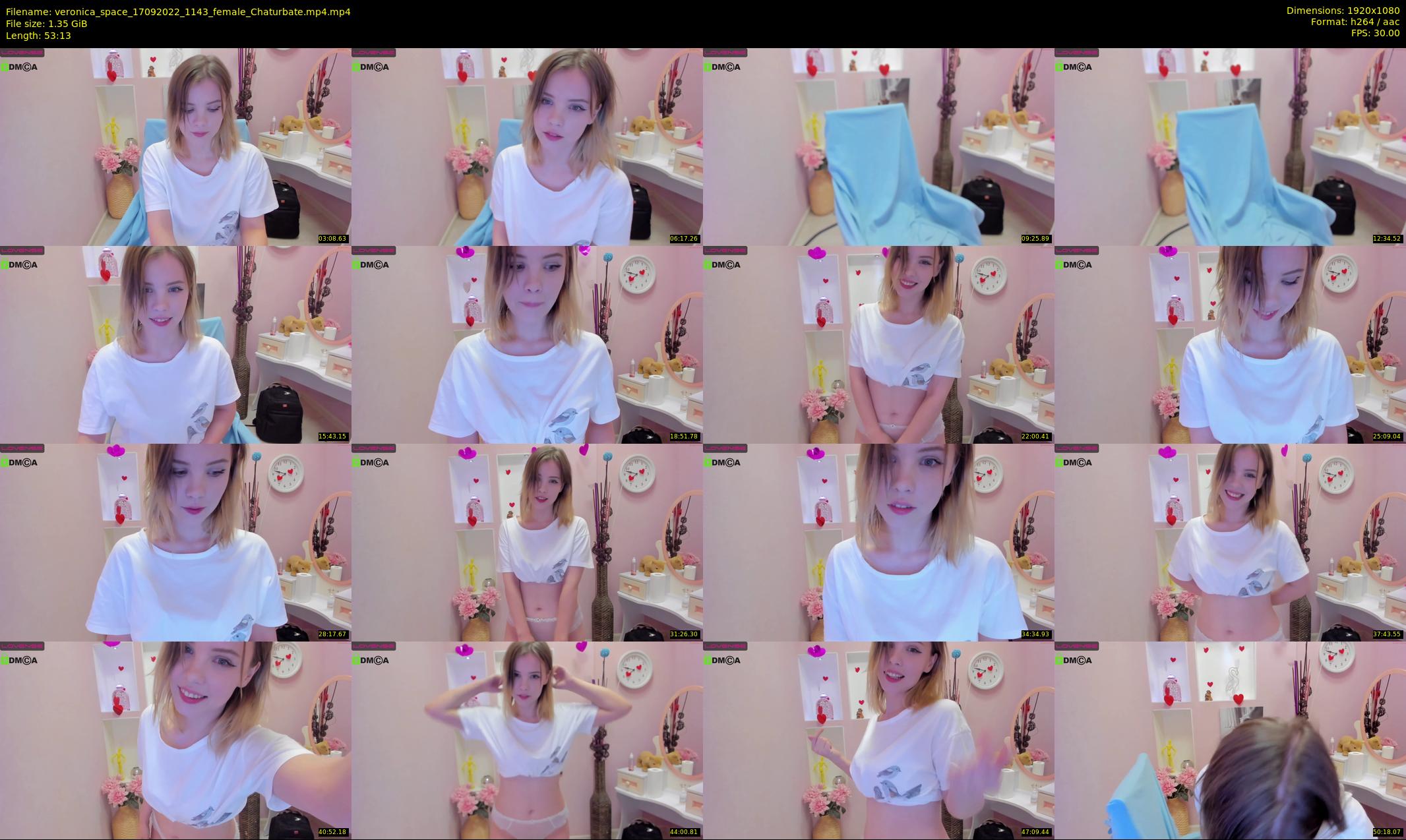 veronica_space — 54 minute Chaturbate female cam show recording, 1080p, Sep 17, 2022