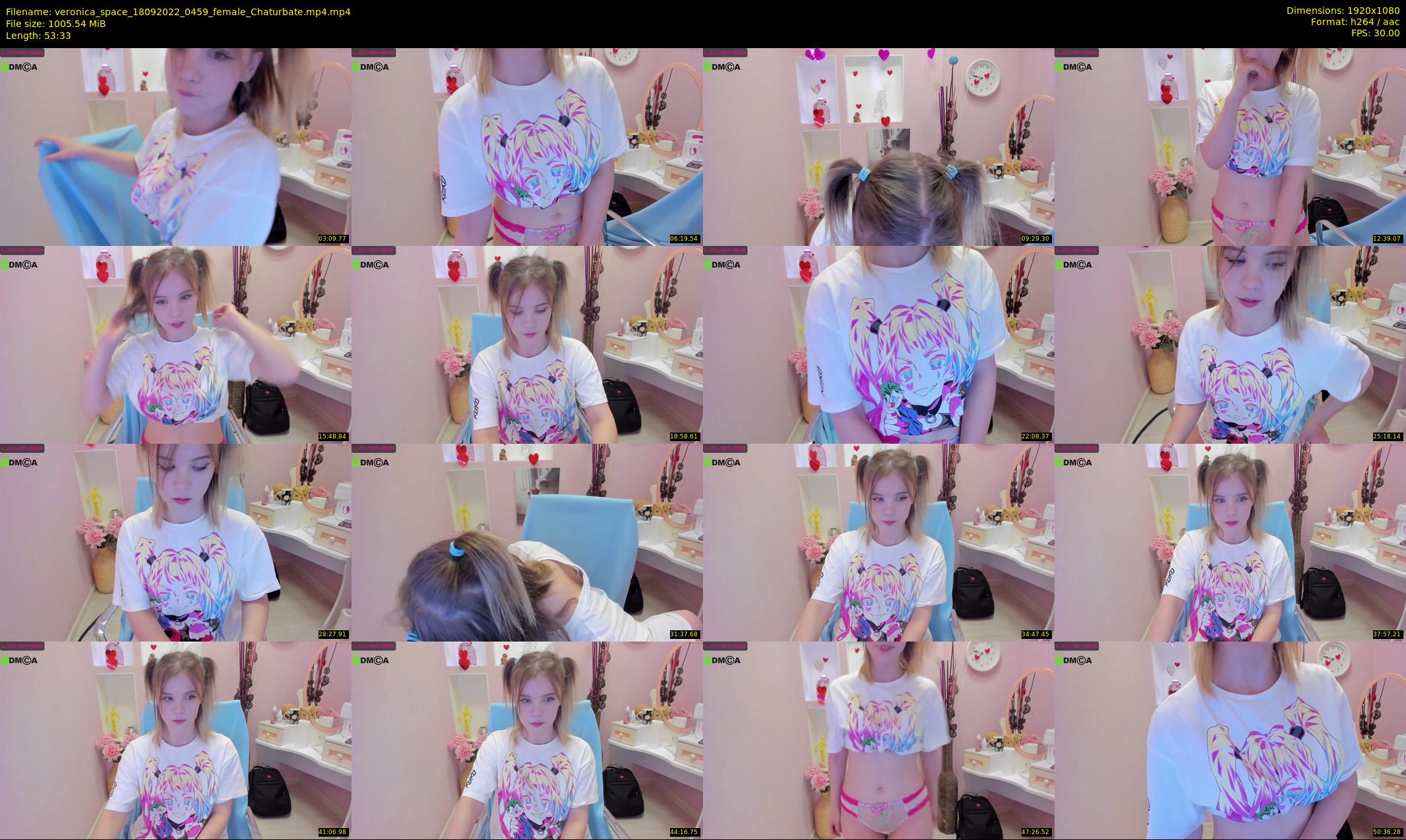 veronica_space — 54 minute Chaturbate female cam show recording, 1080p, Sep 18, 2022