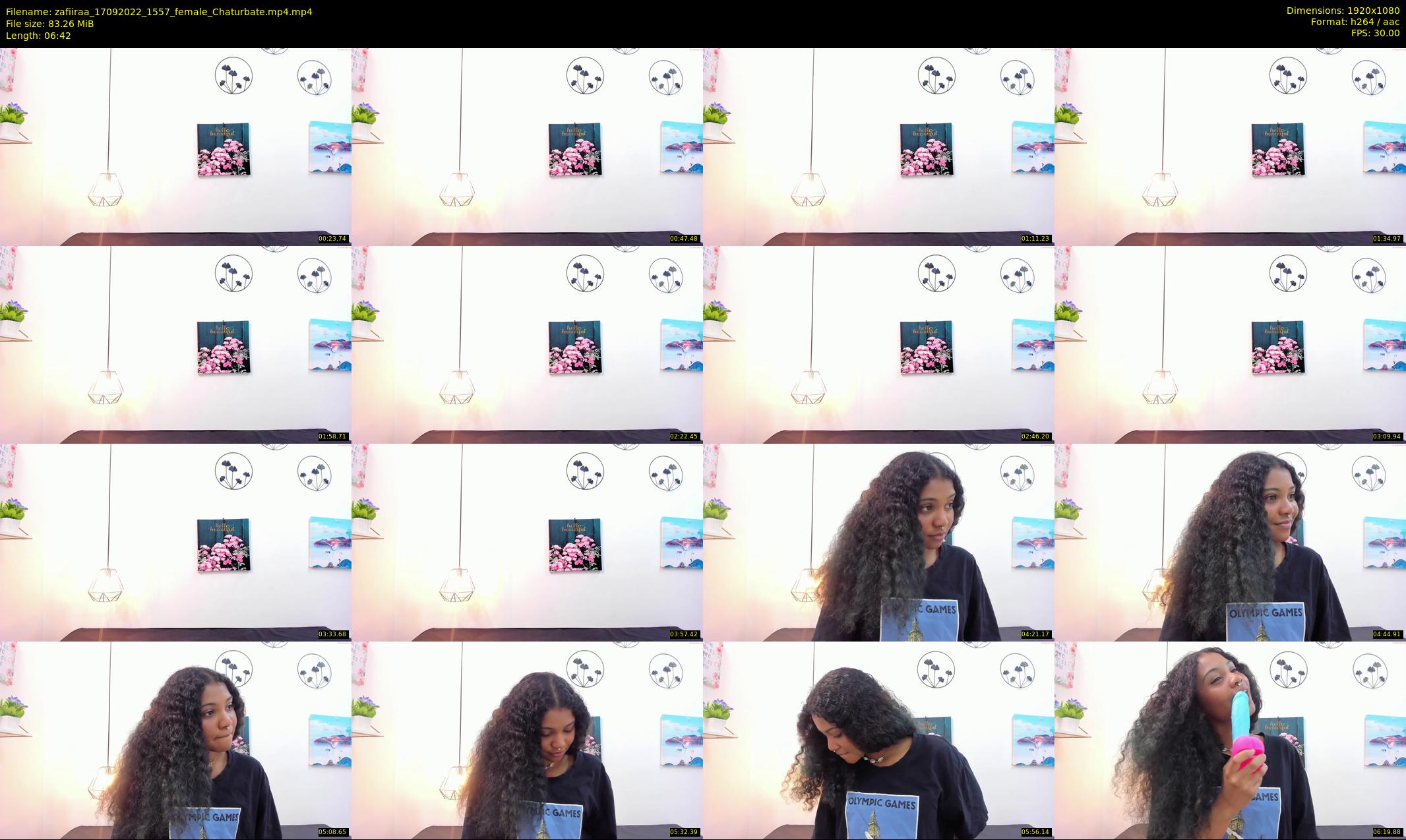 zafiiraa — 7 minute Chaturbate female cam show recording, 1080p, Sep 17, 2022