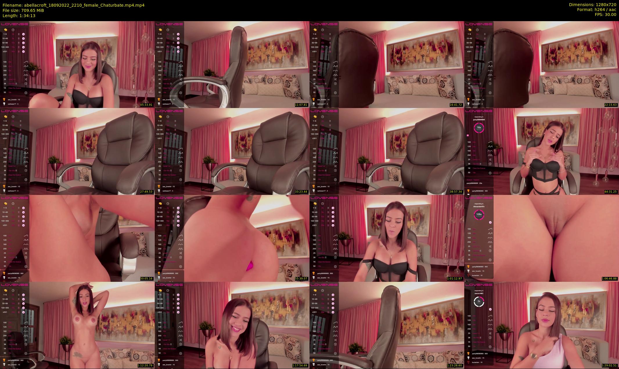 abellacroft — 95 minute Chaturbate female cam show recording, 720p, Sep 18, 2022
