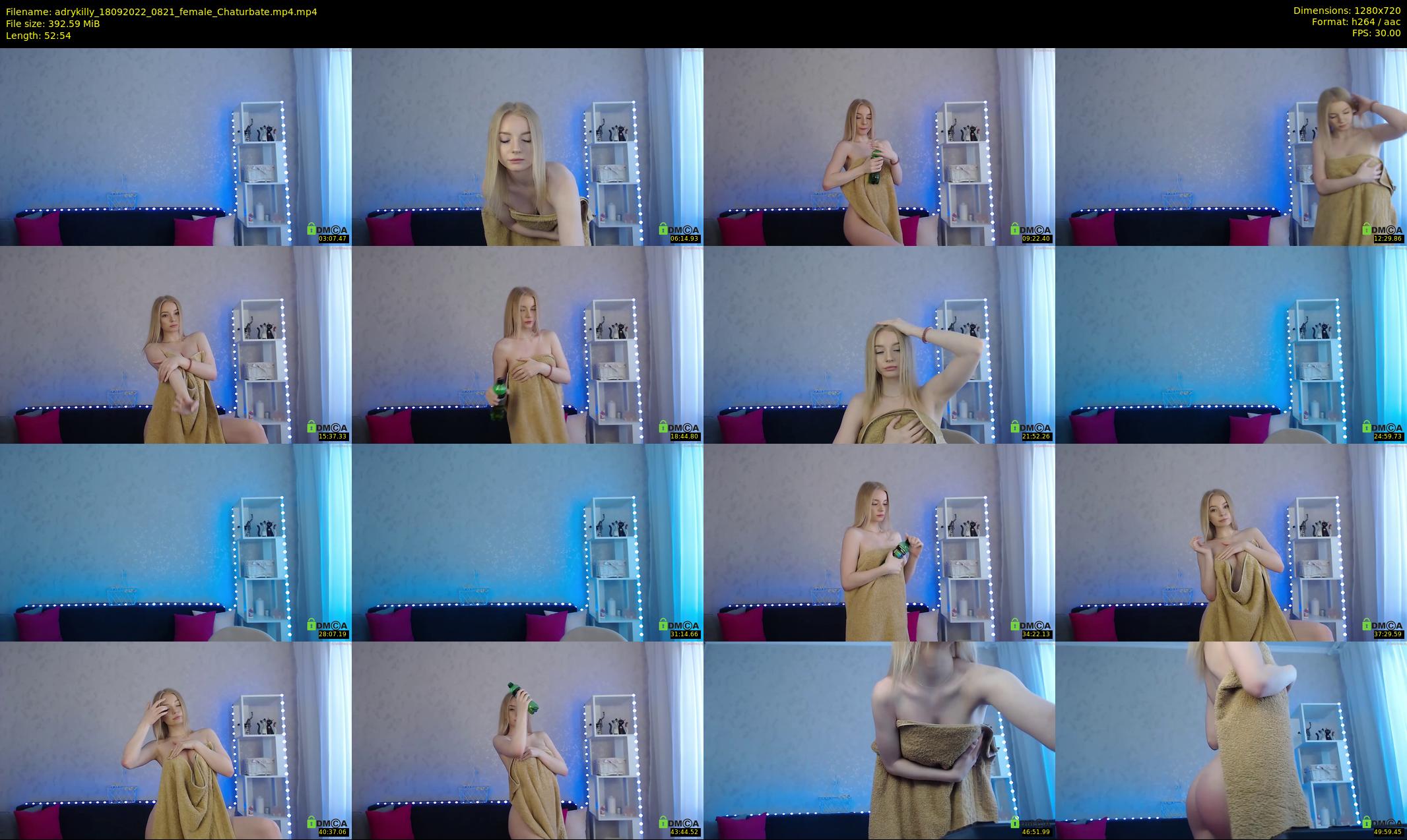 adrykilly — 53 minute Chaturbate female cam show recording, 720p, Sep 18, 2022