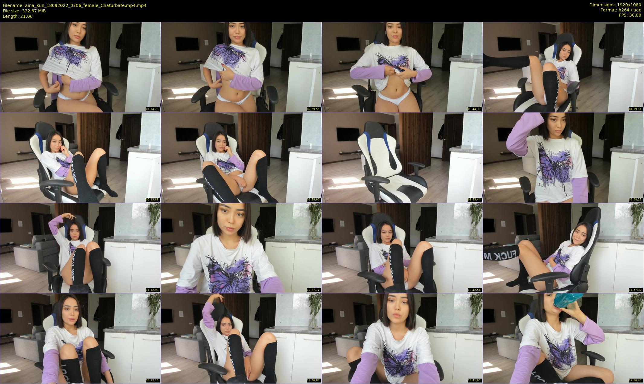 aina_kun — 22 minute Chaturbate female cam show recording, 1080p, Sep 18, 2022