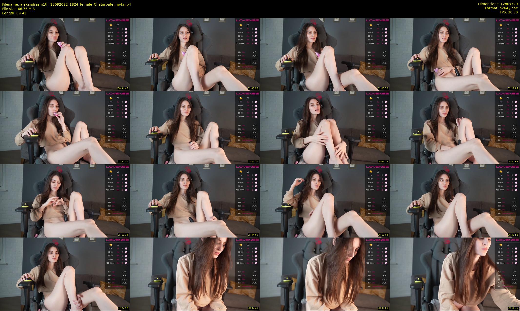 alexandrasm1th — 10 minute Chaturbate female cam show recording, 720p, Sep 18, 2022