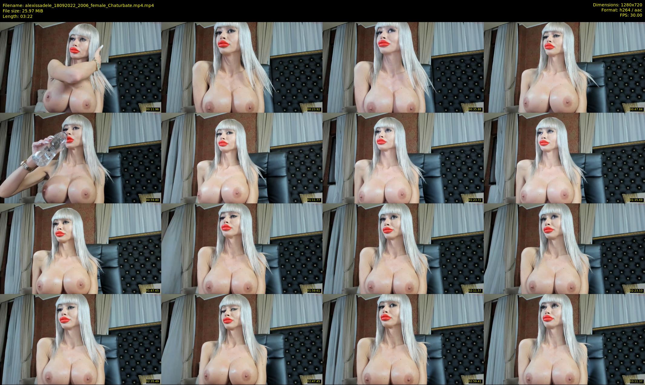 alexissadele — 4 minute Chaturbate female cam show recording, 720p, Sep 18, 2022