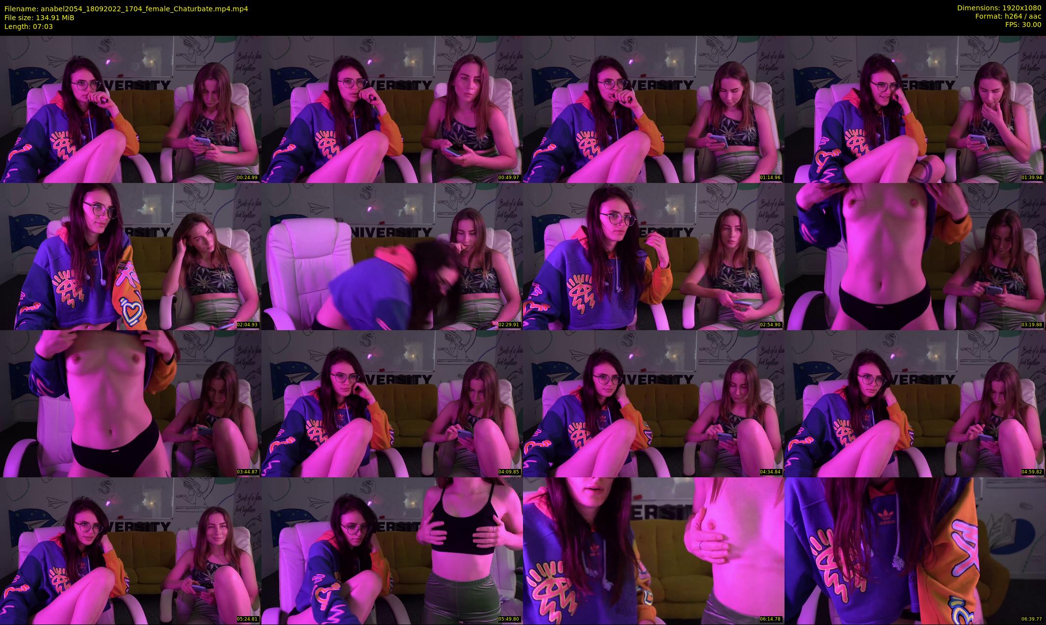 anabel2054 — 8 minute Chaturbate female cam show recording, 1080p, Sep 18, 2022