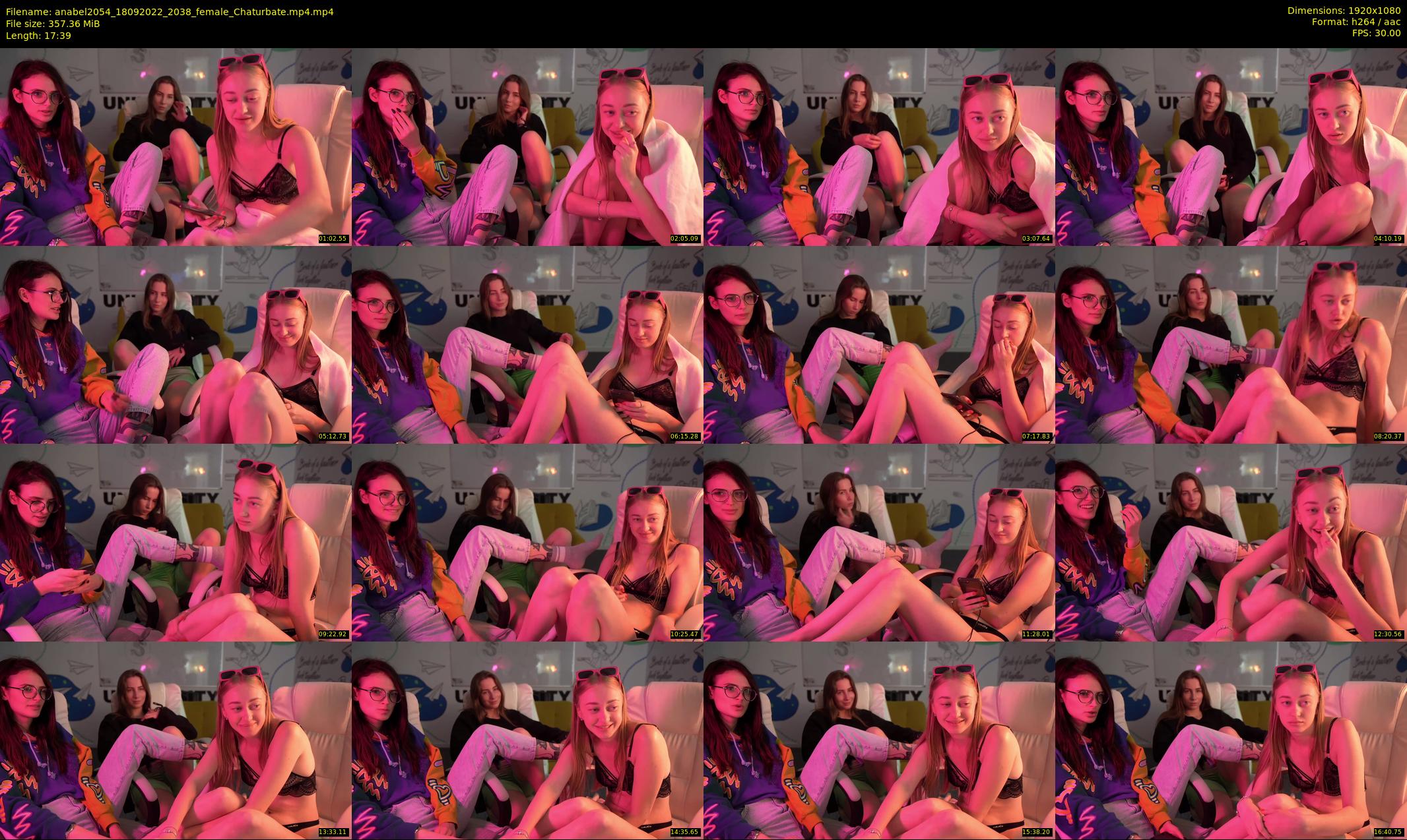 anabel2054 — 18 minute Chaturbate female cam show recording, 1080p, Sep 18, 2022