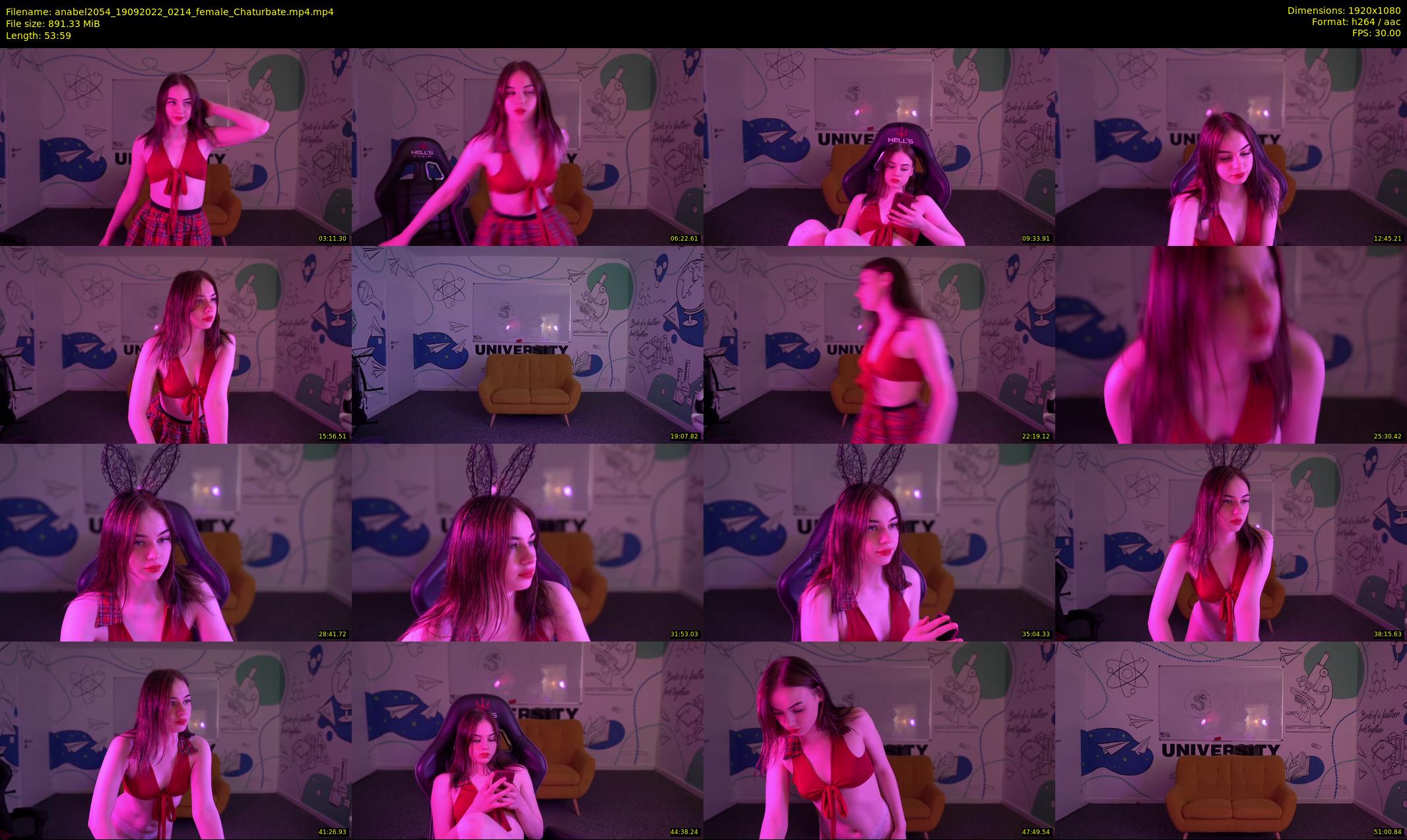 anabel2054 — 54 minute Chaturbate female cam show recording, 1080p, Sep 19, 2022