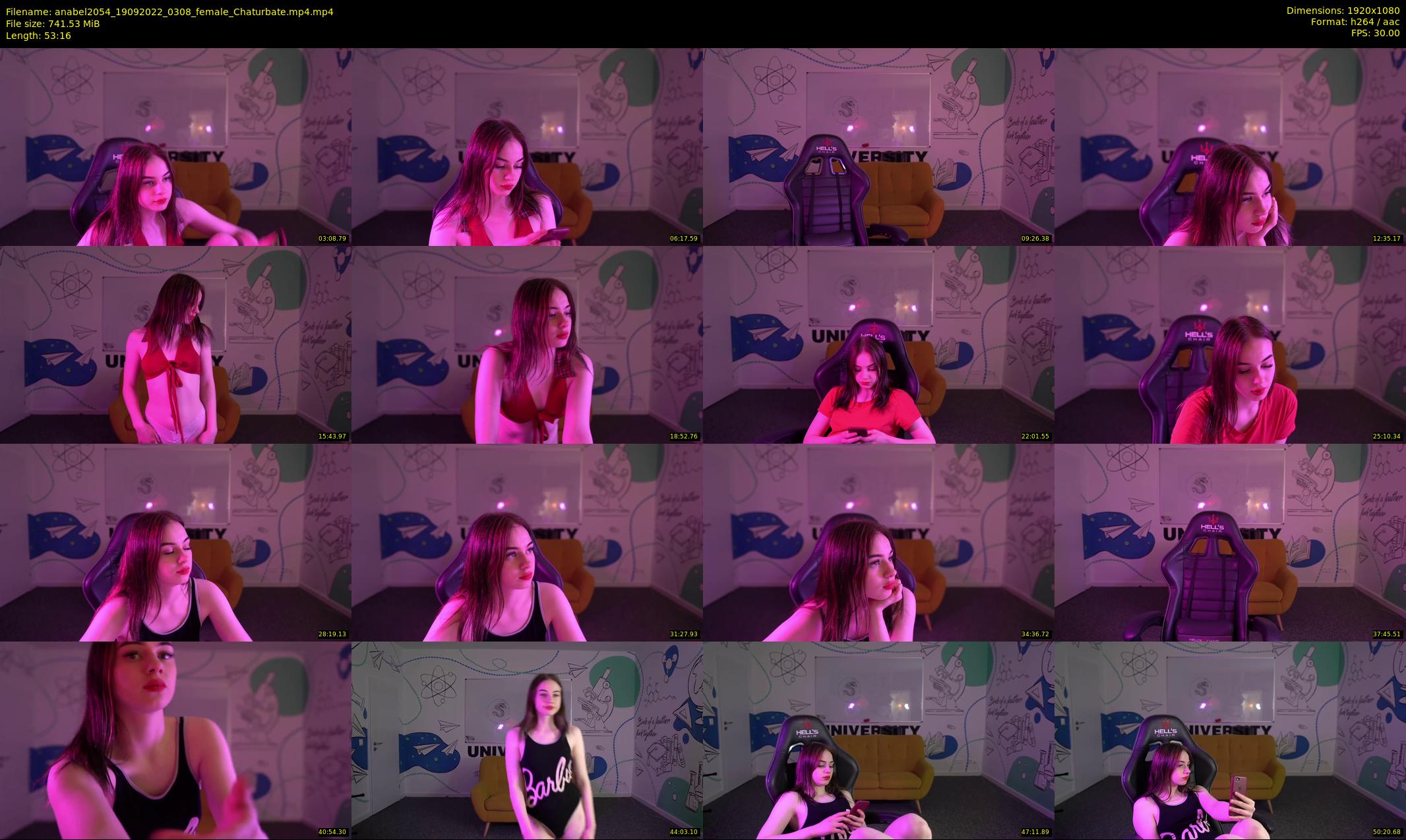 anabel2054 — 54 minute Chaturbate female cam show recording, 1080p, Sep 19, 2022