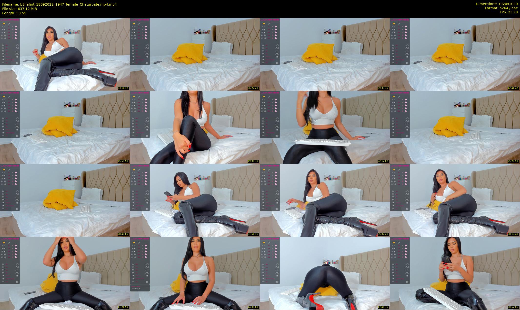 b3llahot — 54 minute Chaturbate female cam show recording, 1080p, Sep 18, 2022