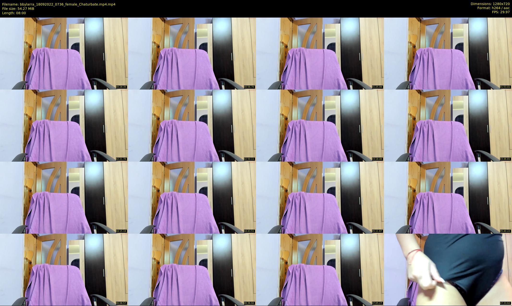 bbylarra — 8 minute Chaturbate couple cam show recording, 720p, Sep 18, 2022