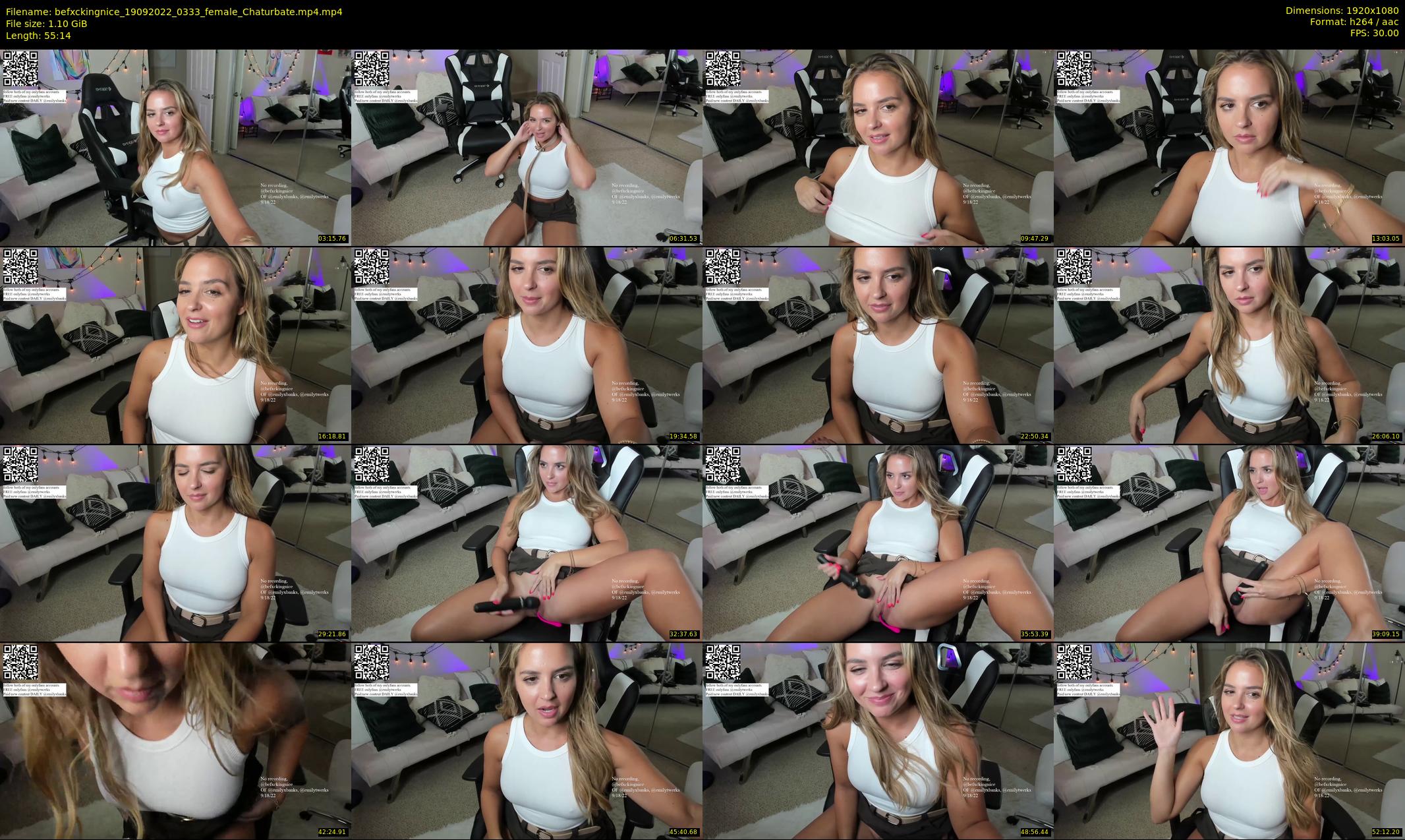 befxckingnice — 56 minute Chaturbate female cam show recording, 1080p, Sep 19, 2022