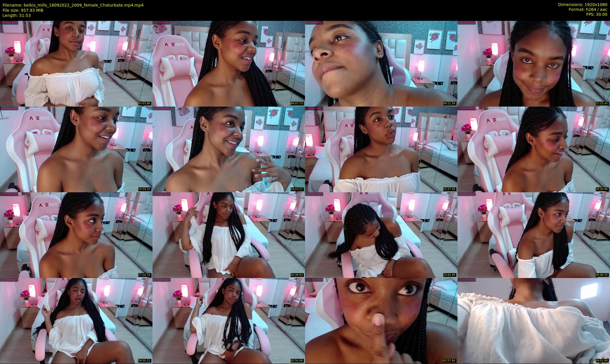 belkis_mills — 52 minute Chaturbate female cam show recording, 1080p, Sep 18, 2022