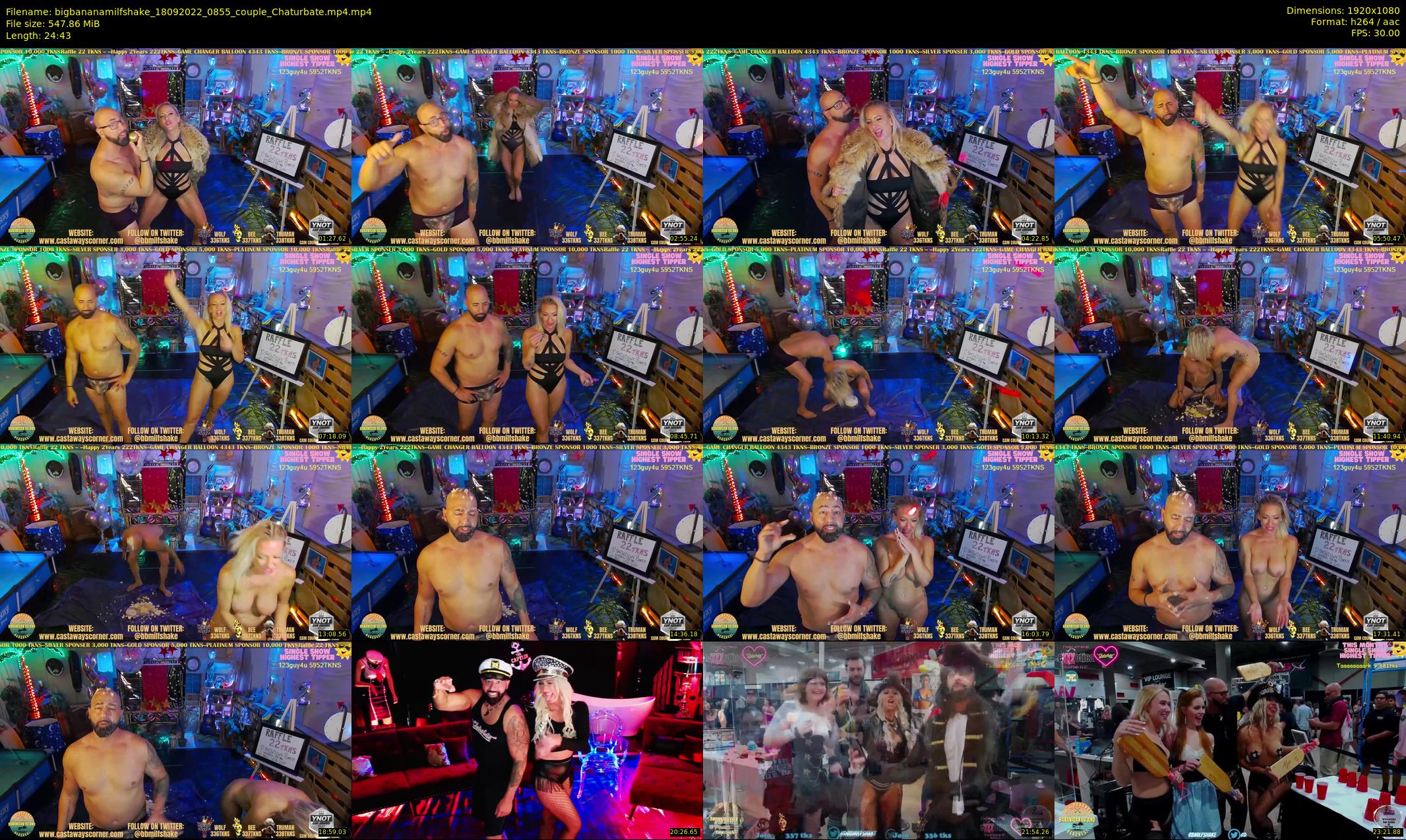 bigbananamilfshake — 25 minute Chaturbate couple cam show recording, 1080p, Sep 18, 2022