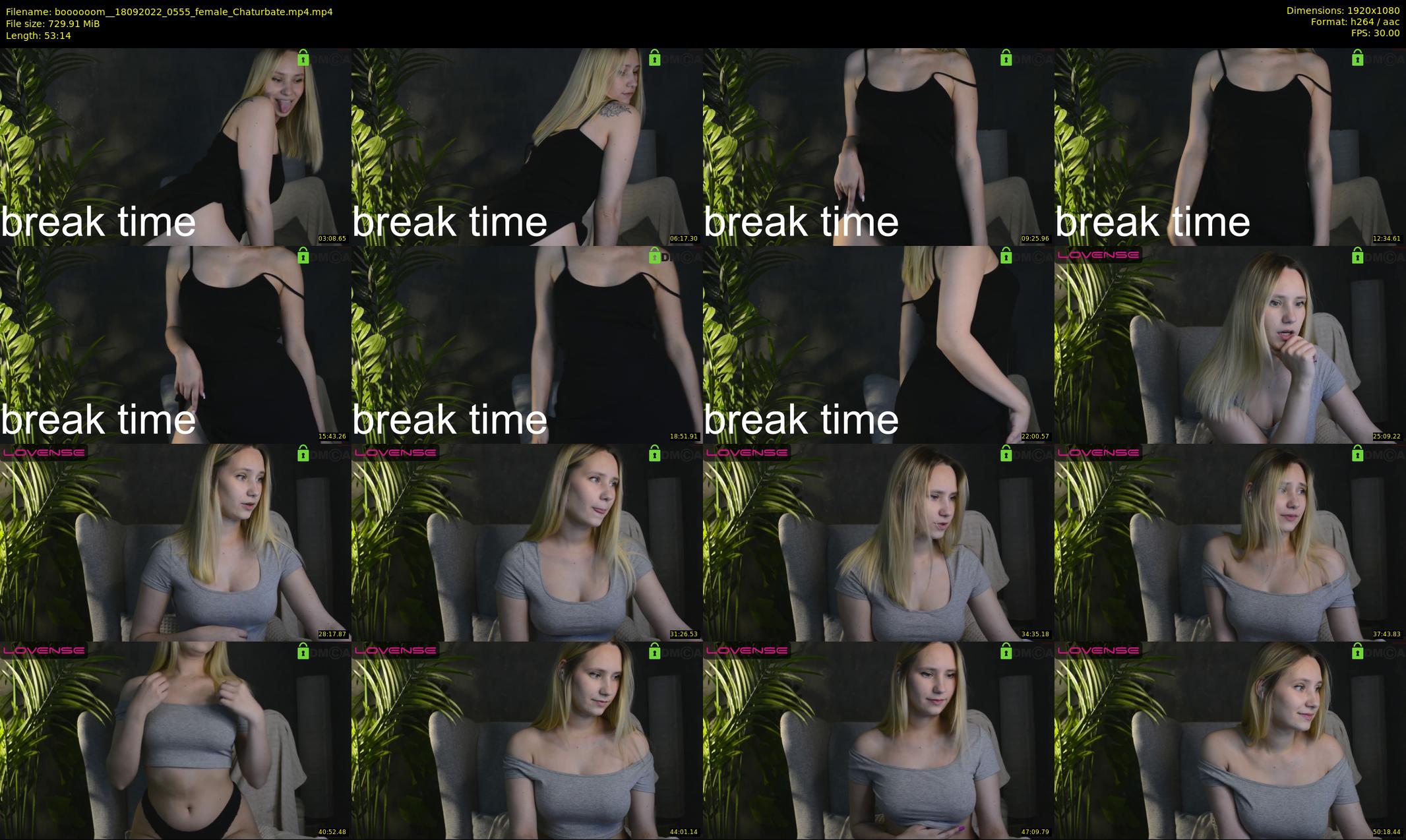 boooooom_ — 54 minute Chaturbate female cam show recording, 1080p, Sep 18, 2022