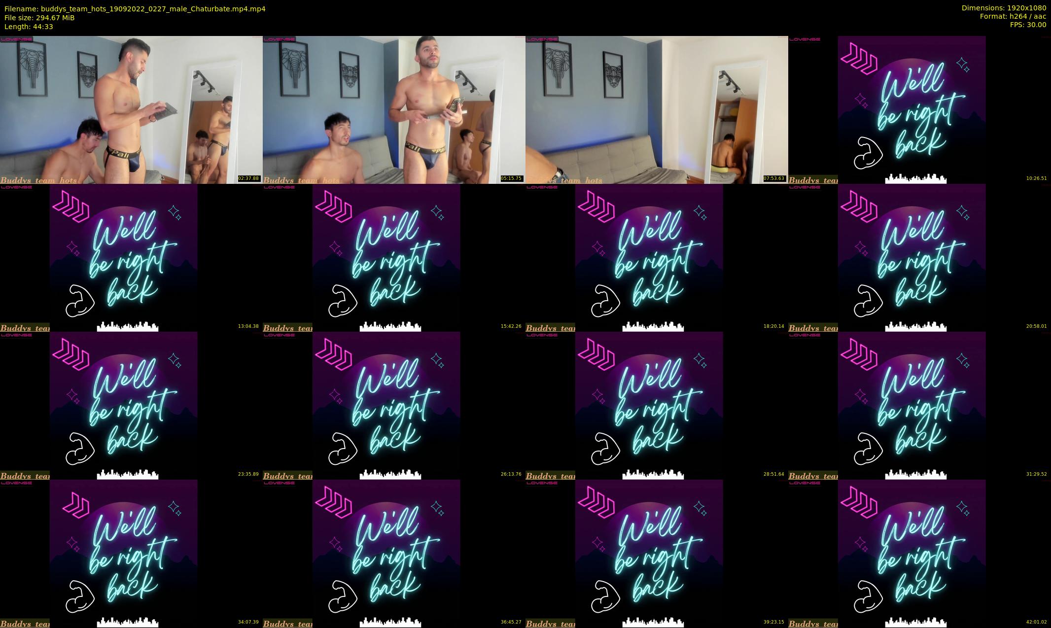 buddys_team_hots — 45 minute Chaturbate couple cam show recording, 1080p, Sep 19, 2022