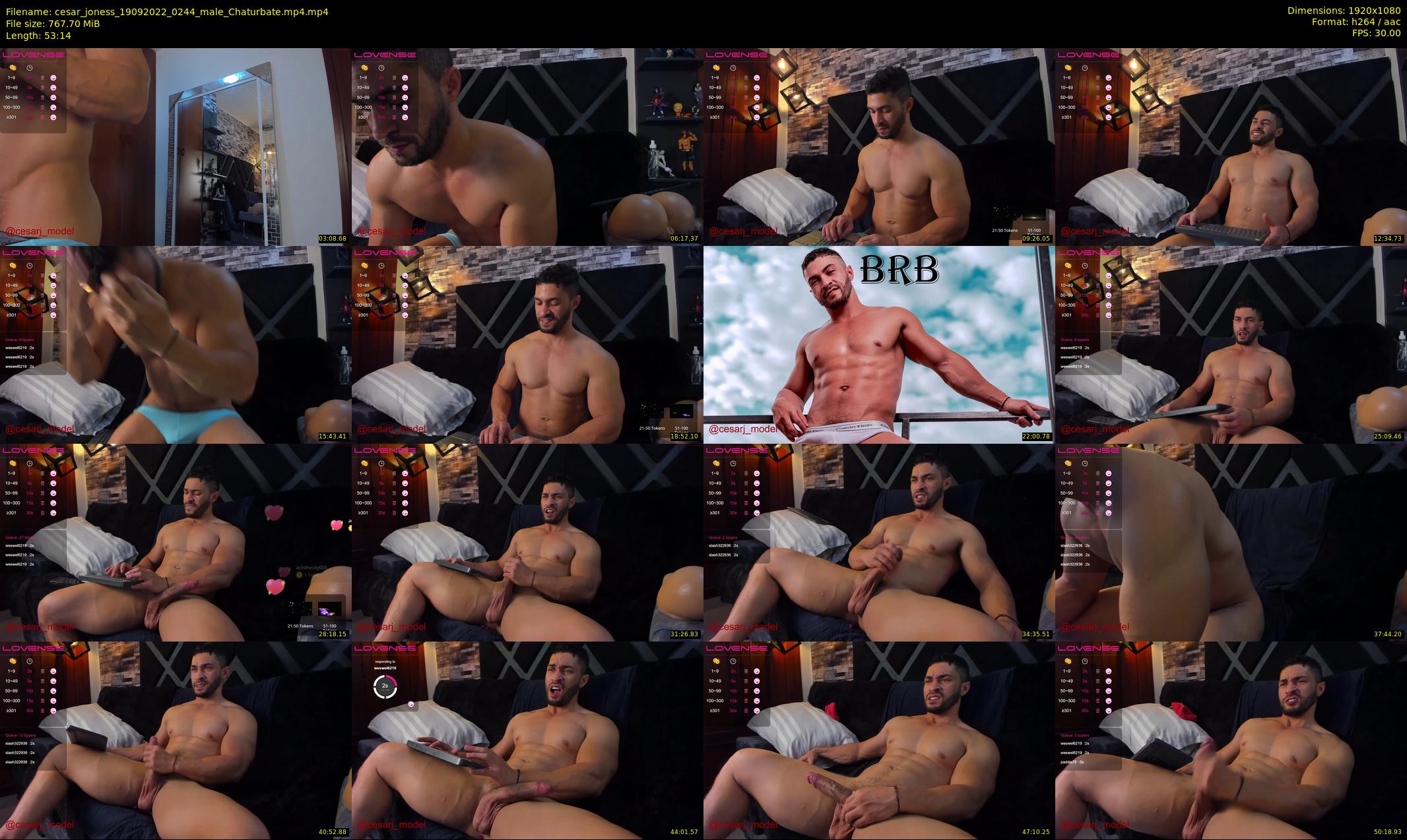 cesar_joness — 54 minute Chaturbate male cam show recording, 1080p, Sep 19, 2022