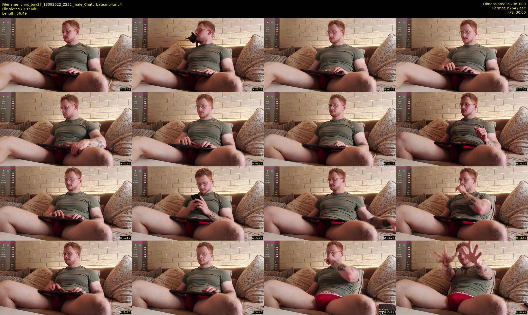 chris_boy37 — 57 minute Chaturbate male cam show recording, 1080p, Sep 18, 2022