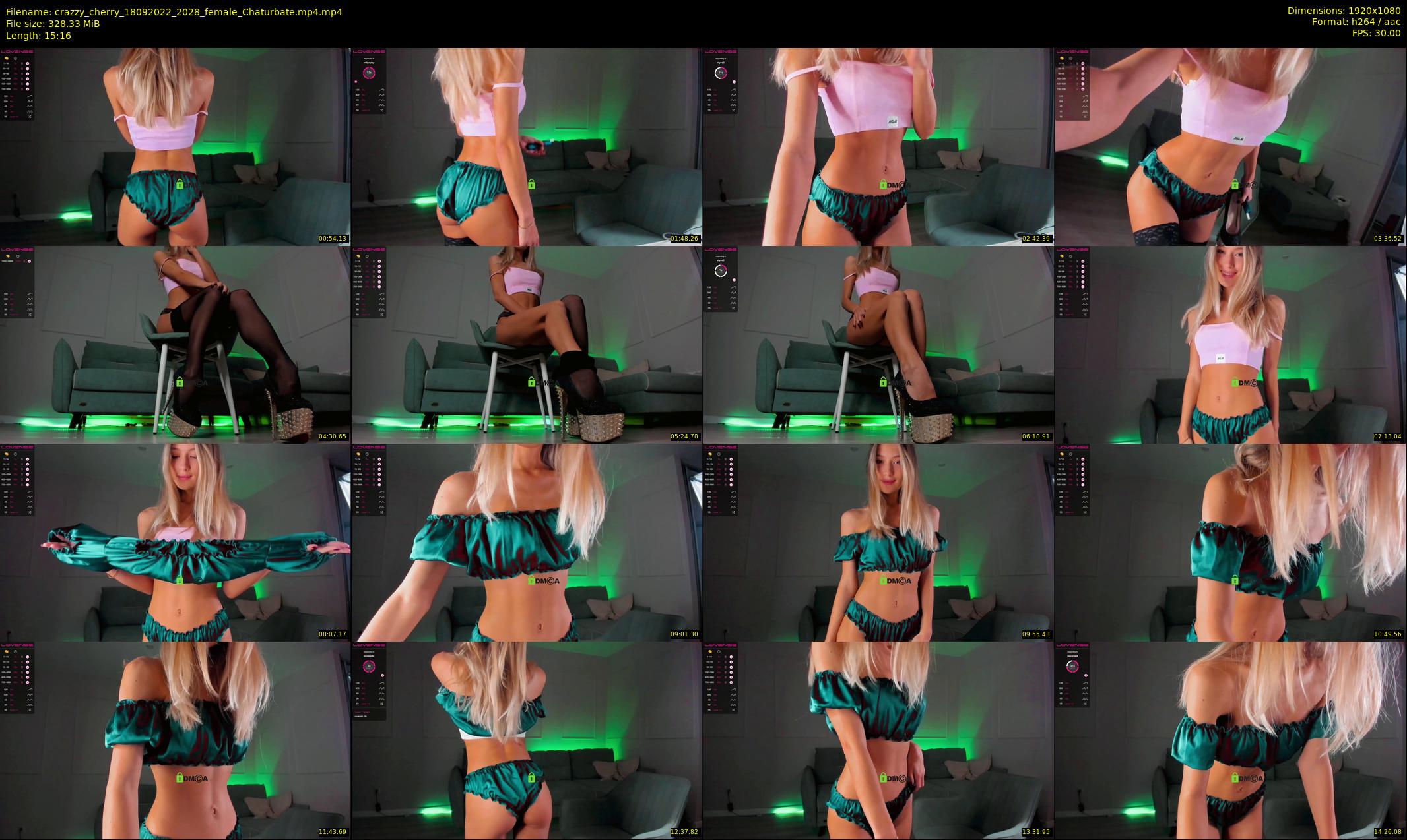 crazzy_cherry — 16 minute Chaturbate female cam show recording, 1080p, Sep 18, 2022