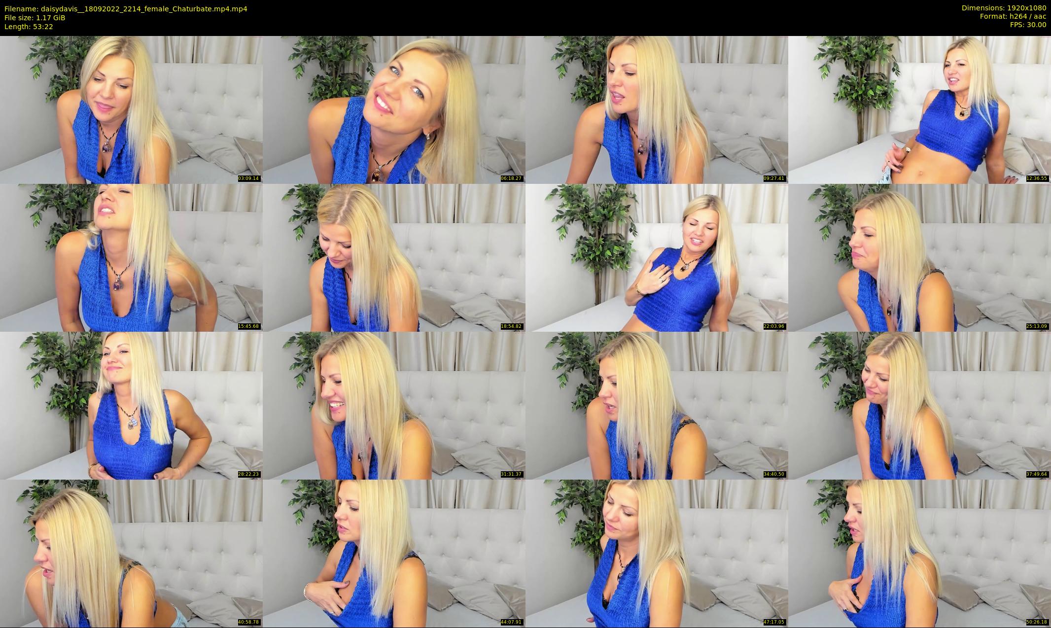 daisydavis_ — 54 minute Chaturbate female cam show recording, 1080p, Sep 18, 2022