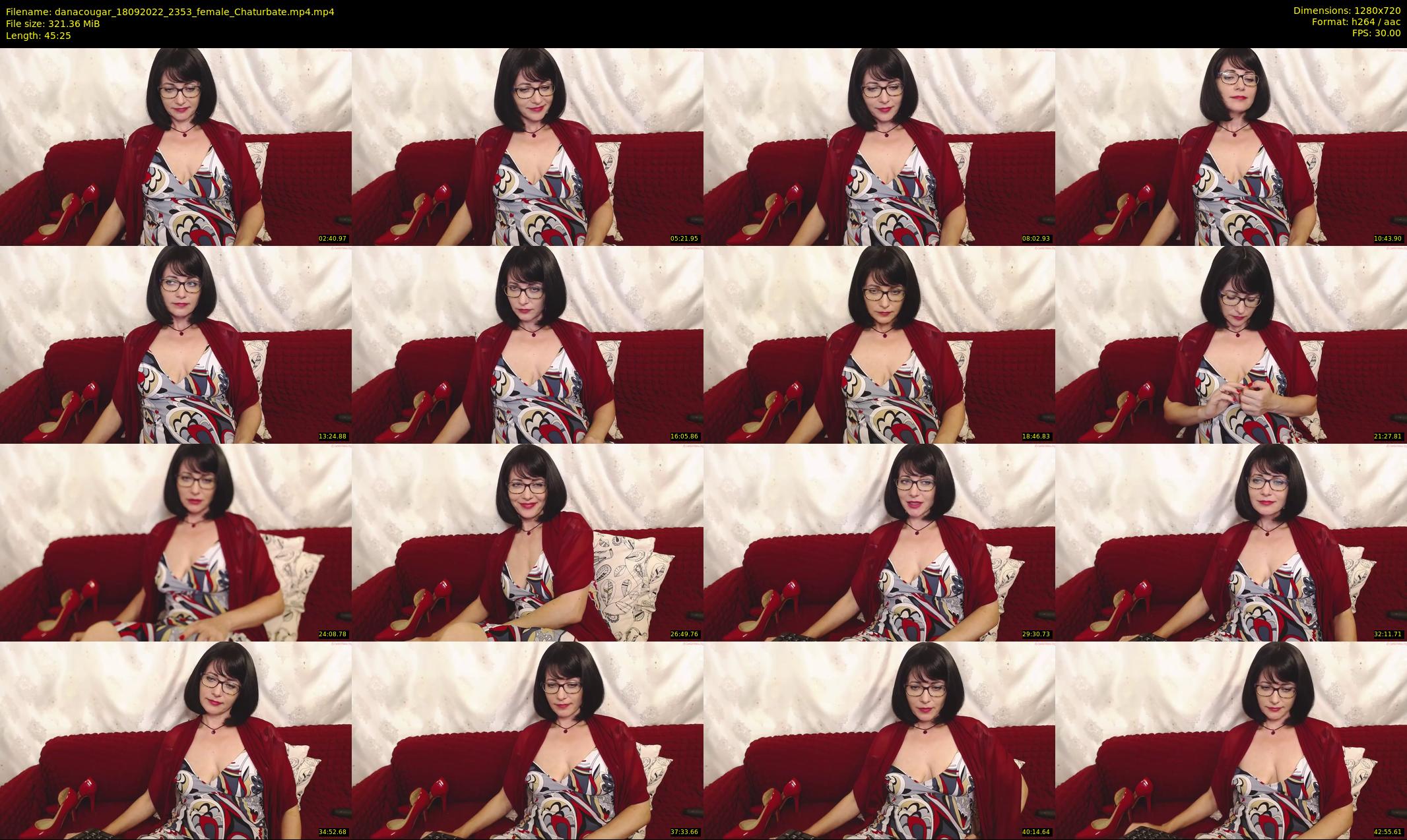 danacougar — 46 minute Chaturbate female cam show recording, 720p, Sep 18, 2022