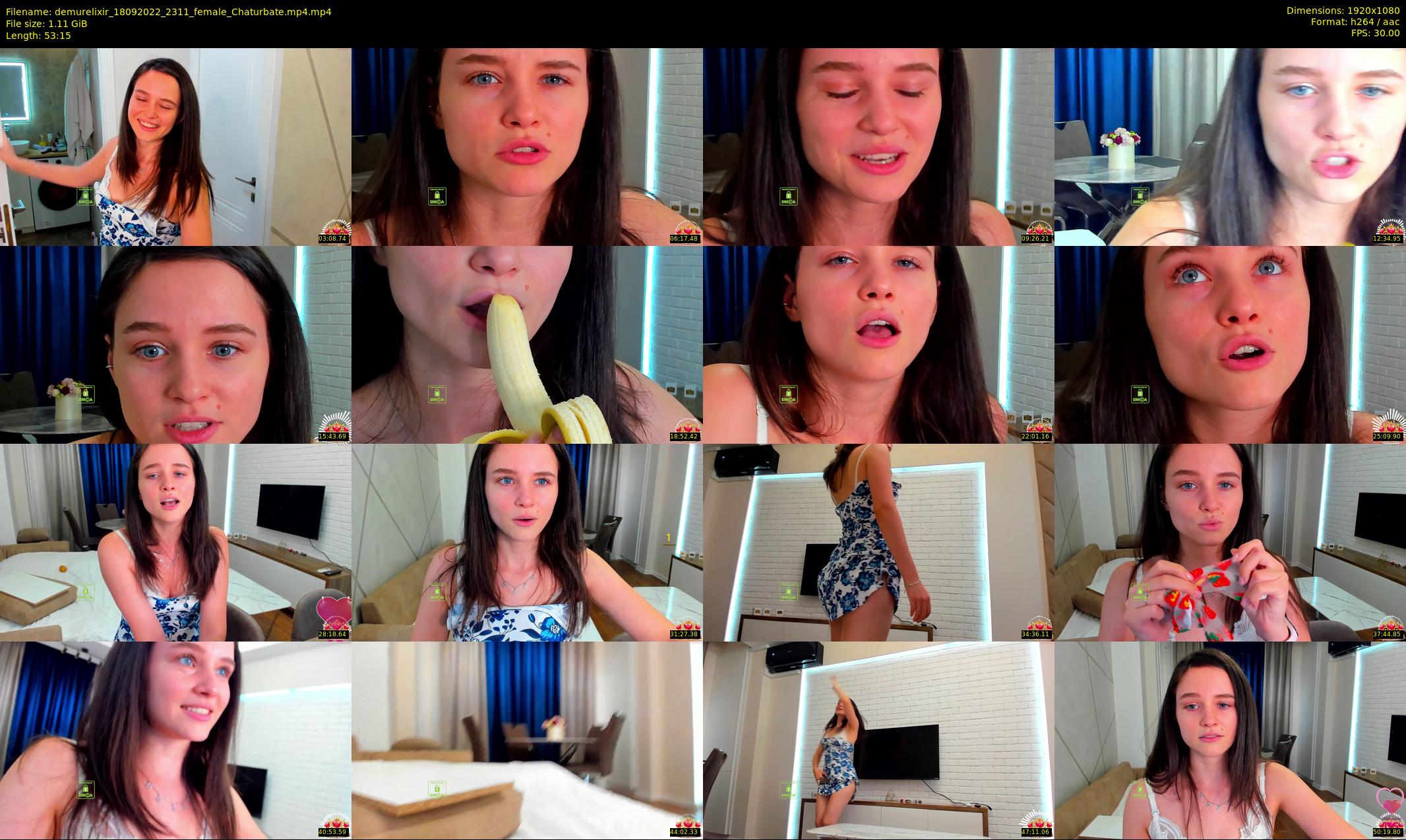 demurelixir — 54 minute Chaturbate female cam show recording, 1080p, Sep 18, 2022