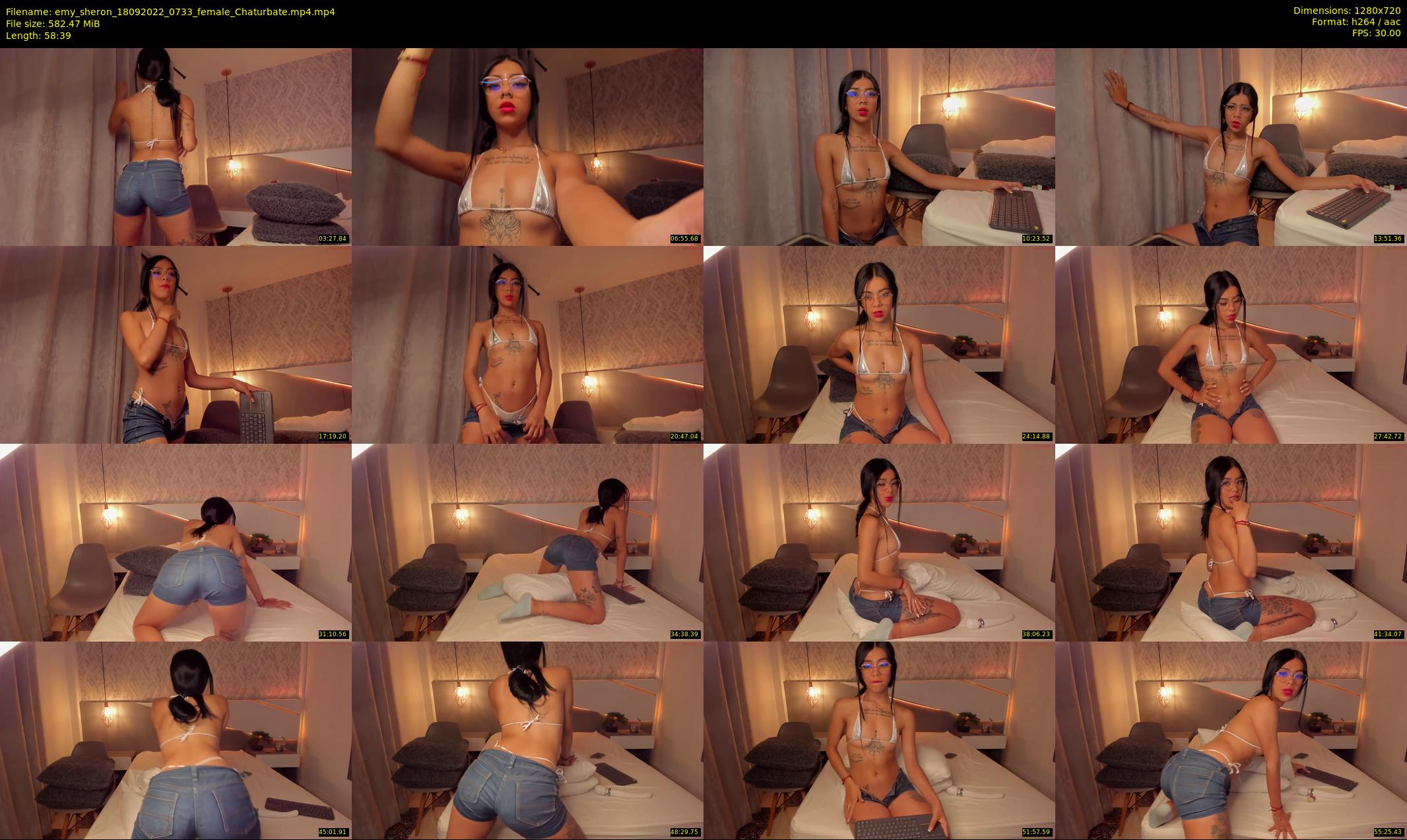 emy_sheron — 59 minute Chaturbate female cam show recording, 720p, Sep 18, 2022