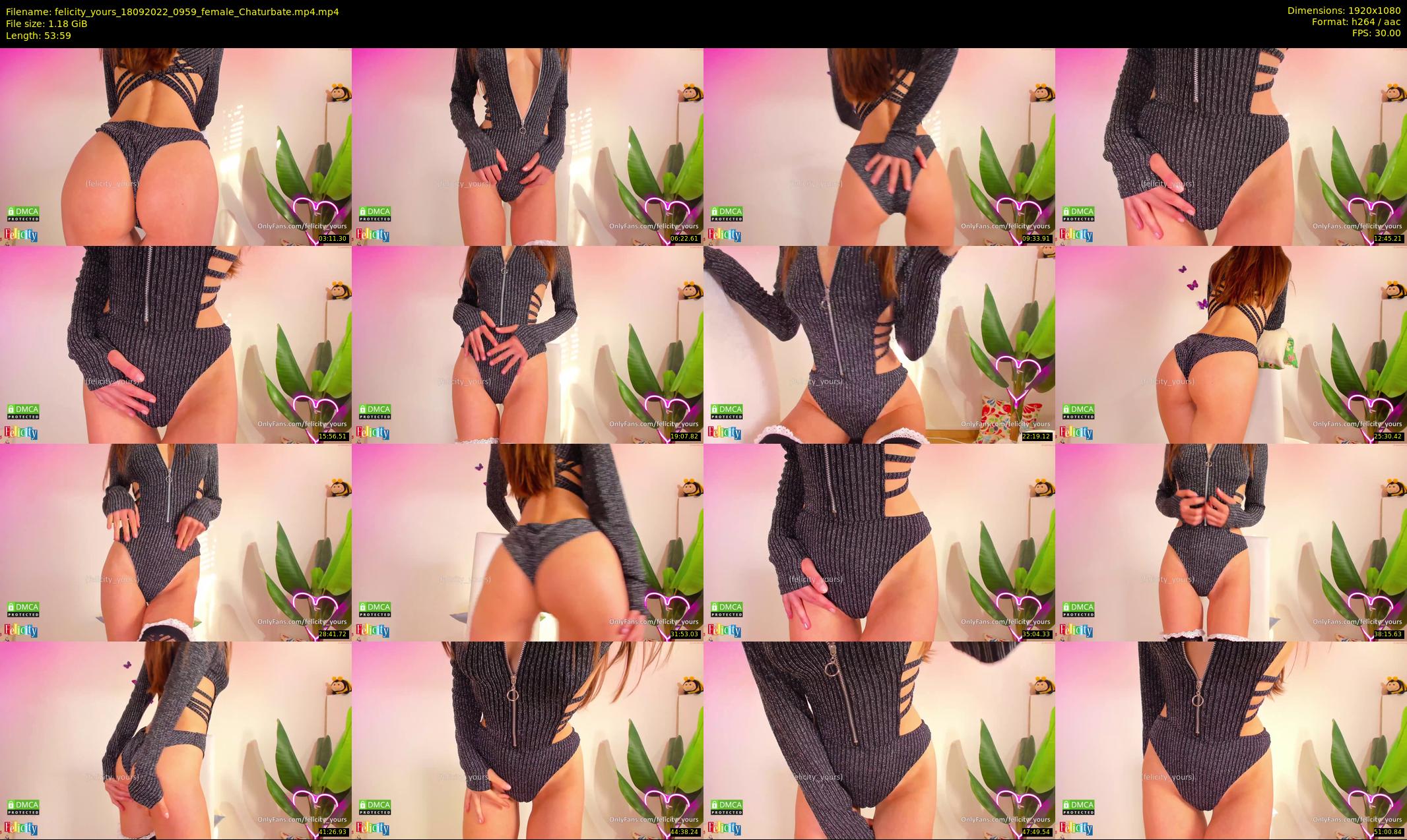 felicity_yours — 54 minute Chaturbate female cam show recording, 1080p, Sep 18, 2022
