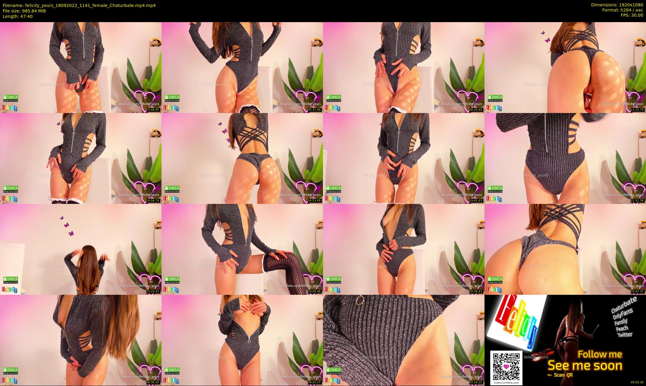 felicity_yours — 48 minute Chaturbate female cam show recording, 1080p, Sep 18, 2022