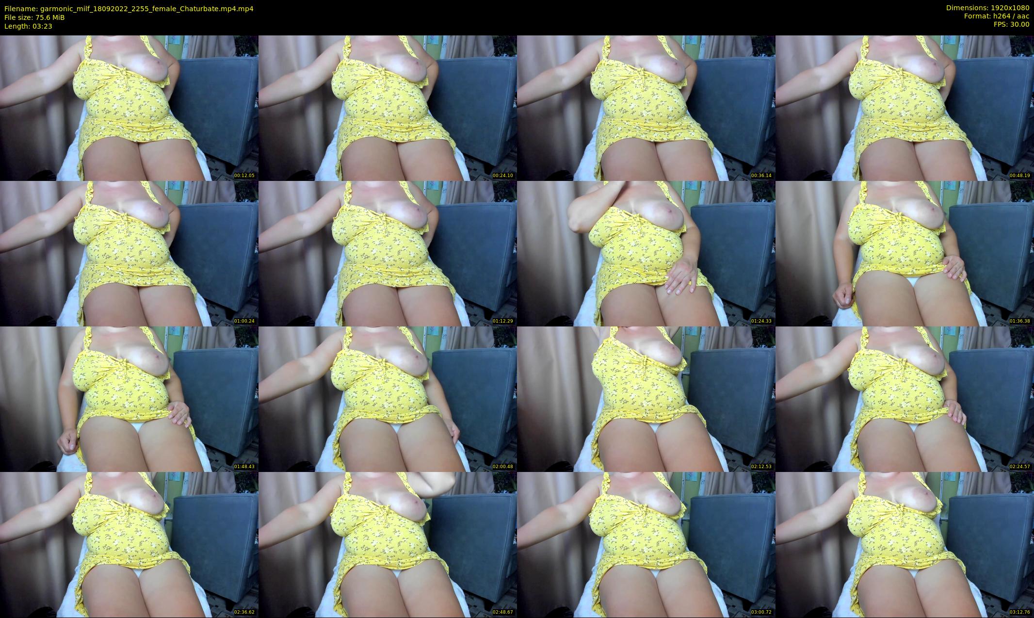 garmonic_milf — 4 minute Chaturbate female cam show recording, 1080p, Sep 18, 2022