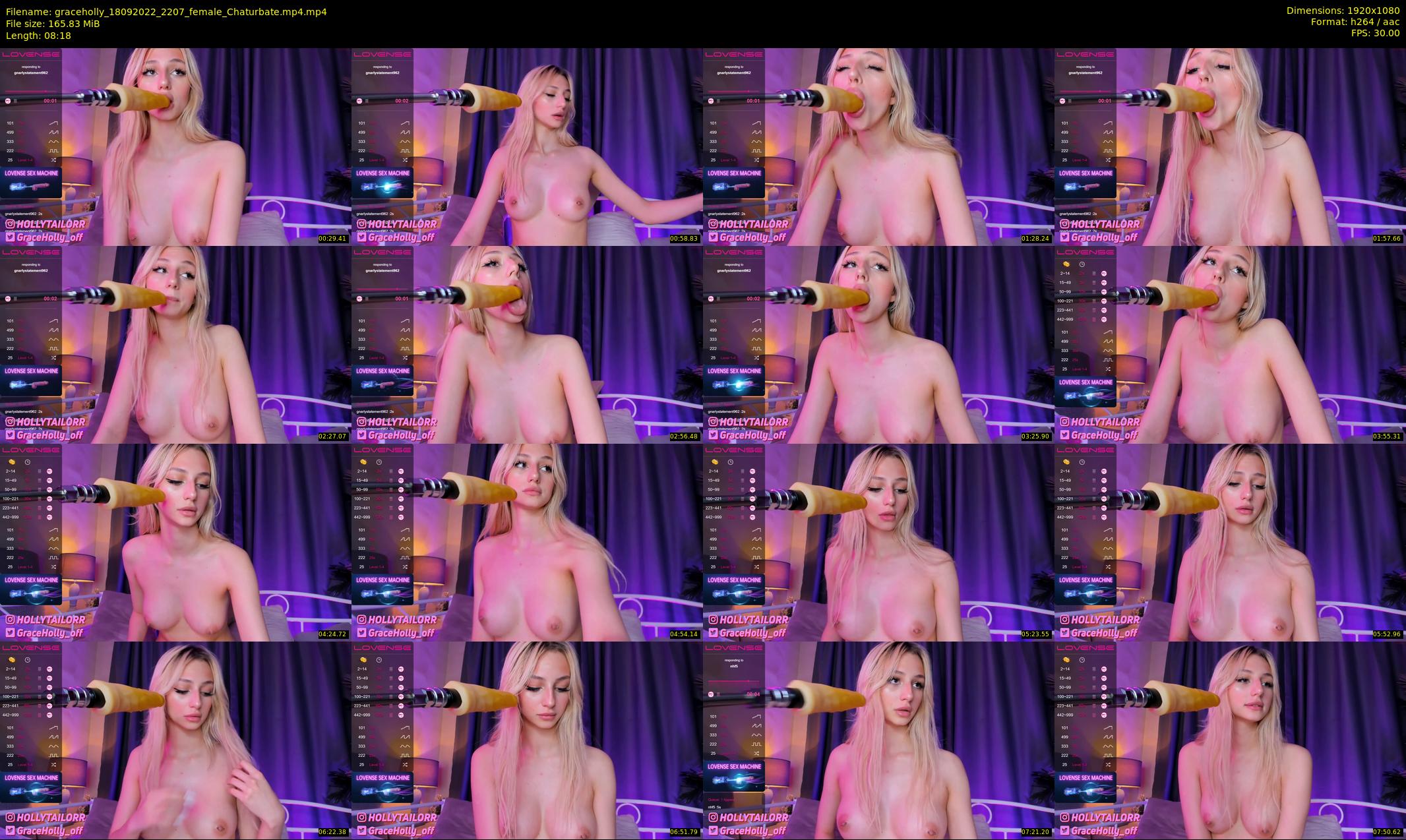 graceholly — 9 minute Chaturbate female cam show recording, 1080p, Sep 18, 2022