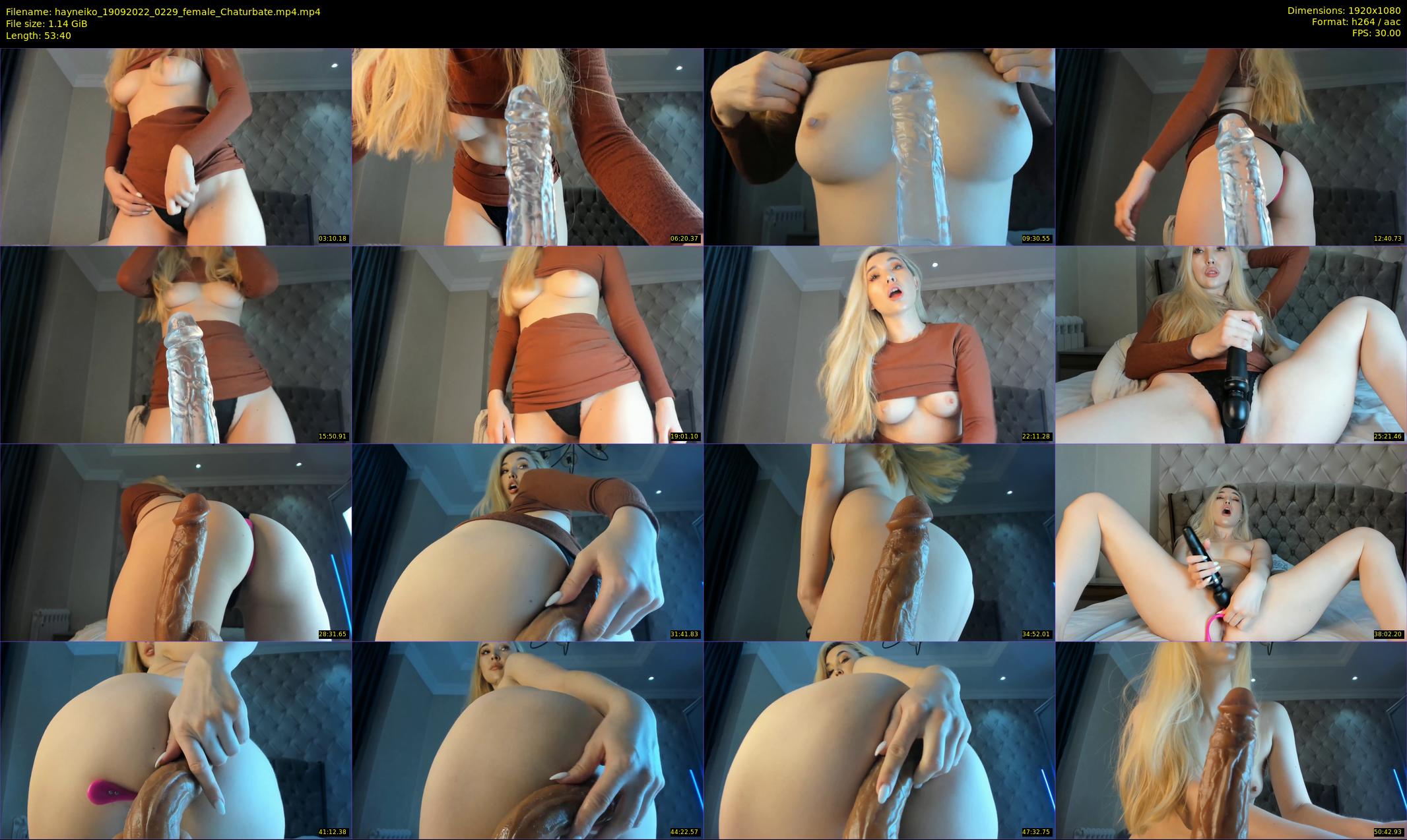 hayneiko — 54 minute Chaturbate female cam show recording, 1080p, Sep 19, 2022