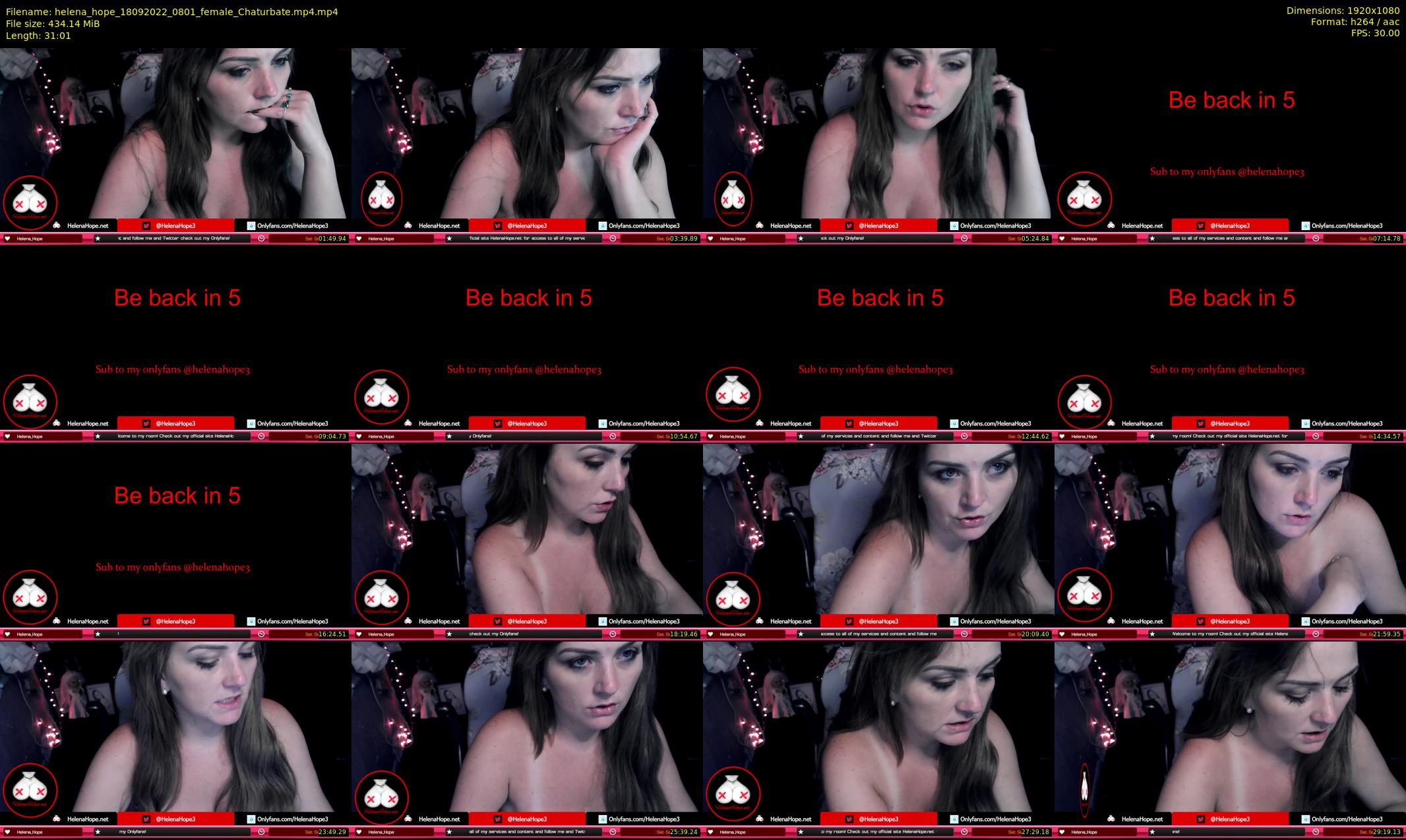 helena_hope — 32 minute Chaturbate female cam show recording, 1080p, Sep 18, 2022