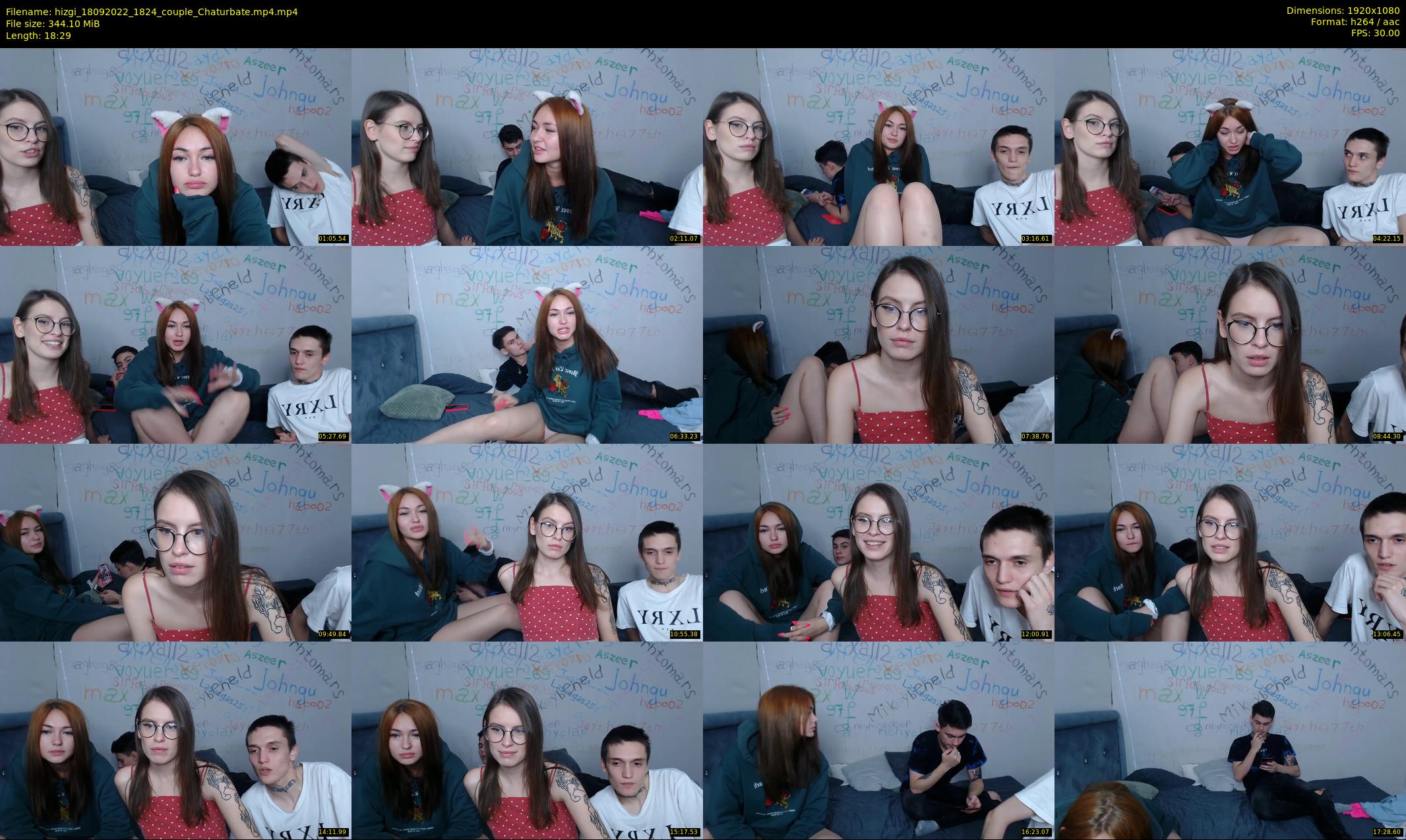 hizgi — 19 minute Chaturbate couple cam show recording, 1080p, Sep 18, 2022
