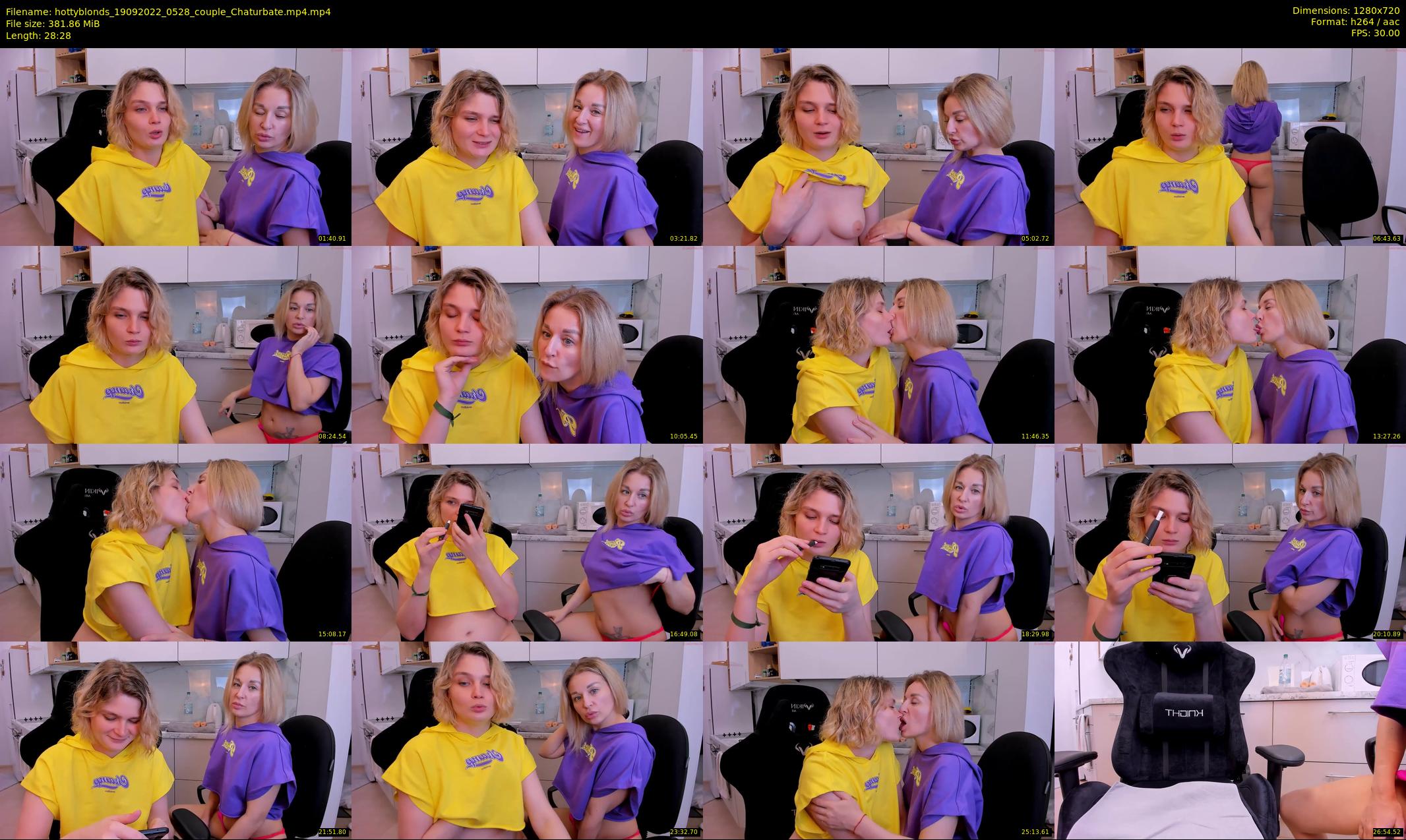 hottyblonds — 29 minute Chaturbate couple cam show recording, 720p, Sep 19, 2022