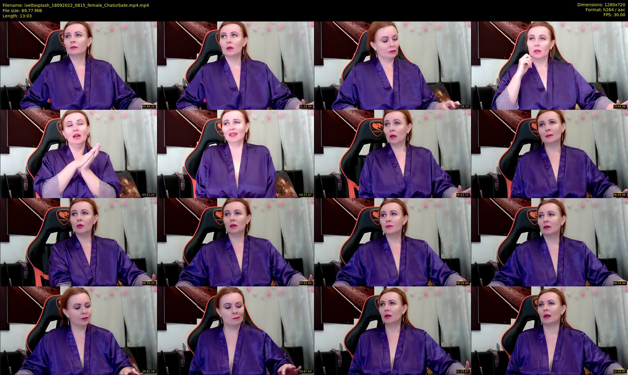ivettasplash — 14 minute Chaturbate female cam show recording, 720p, Sep 18, 2022