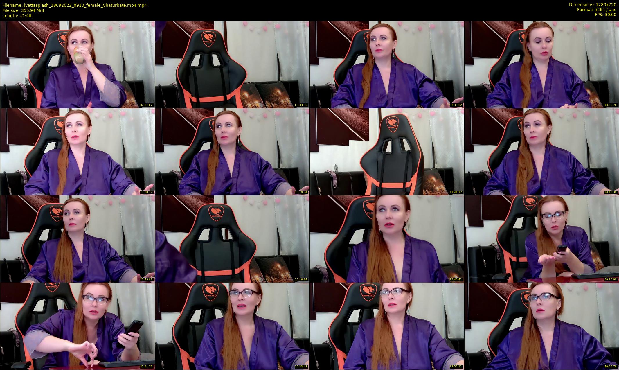 ivettasplash — 43 minute Chaturbate female cam show recording, 720p, Sep 18, 2022