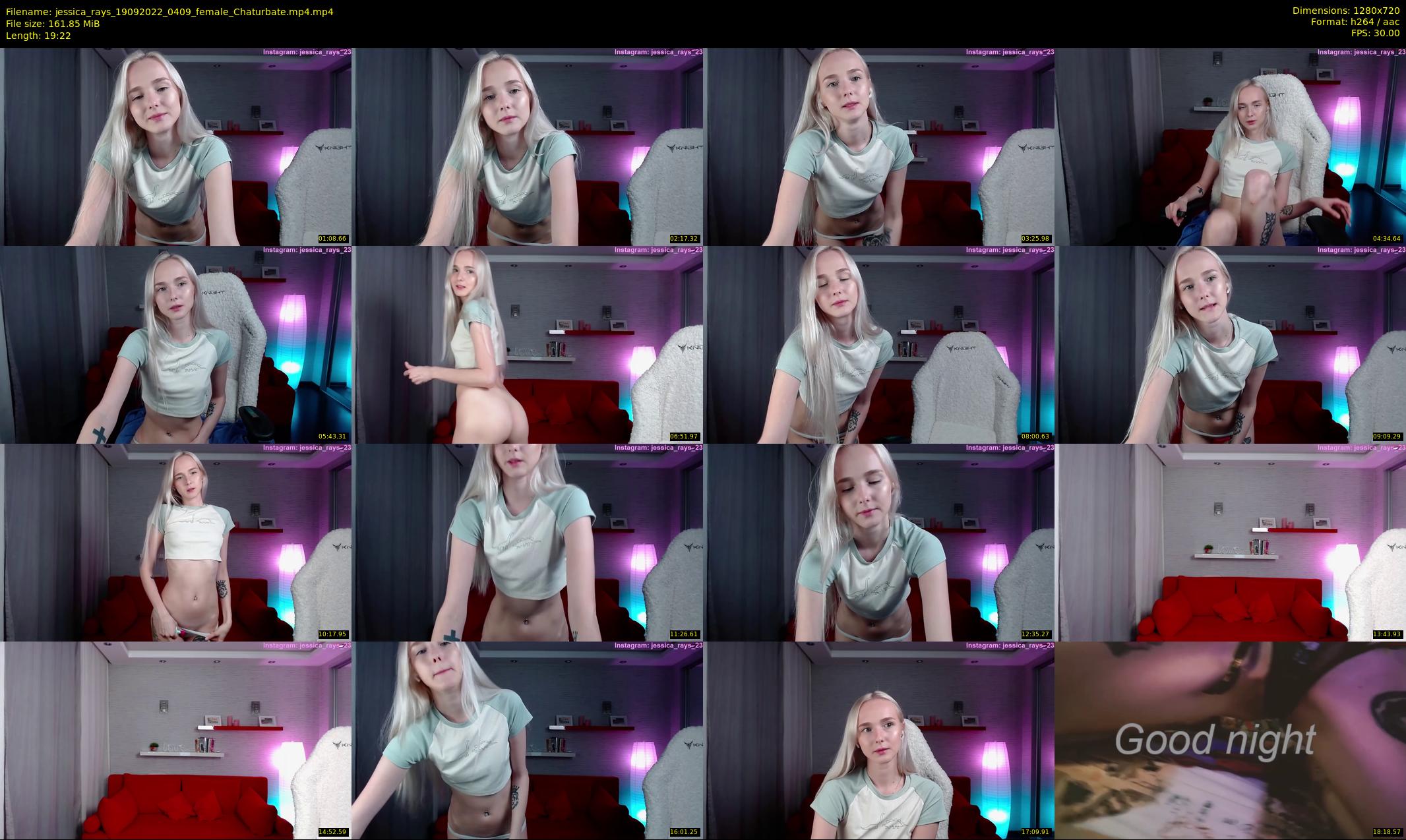 jessica_rays — 20 minute Chaturbate couple cam show recording, 720p, Sep 19, 2022