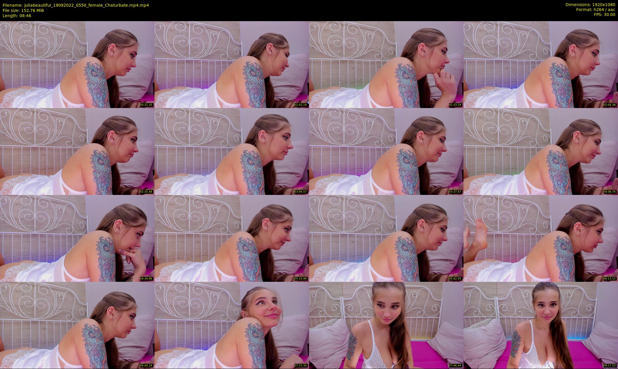 juliabeautiful — 9 minute Chaturbate female cam show recording, 1080p, Sep 19, 2022