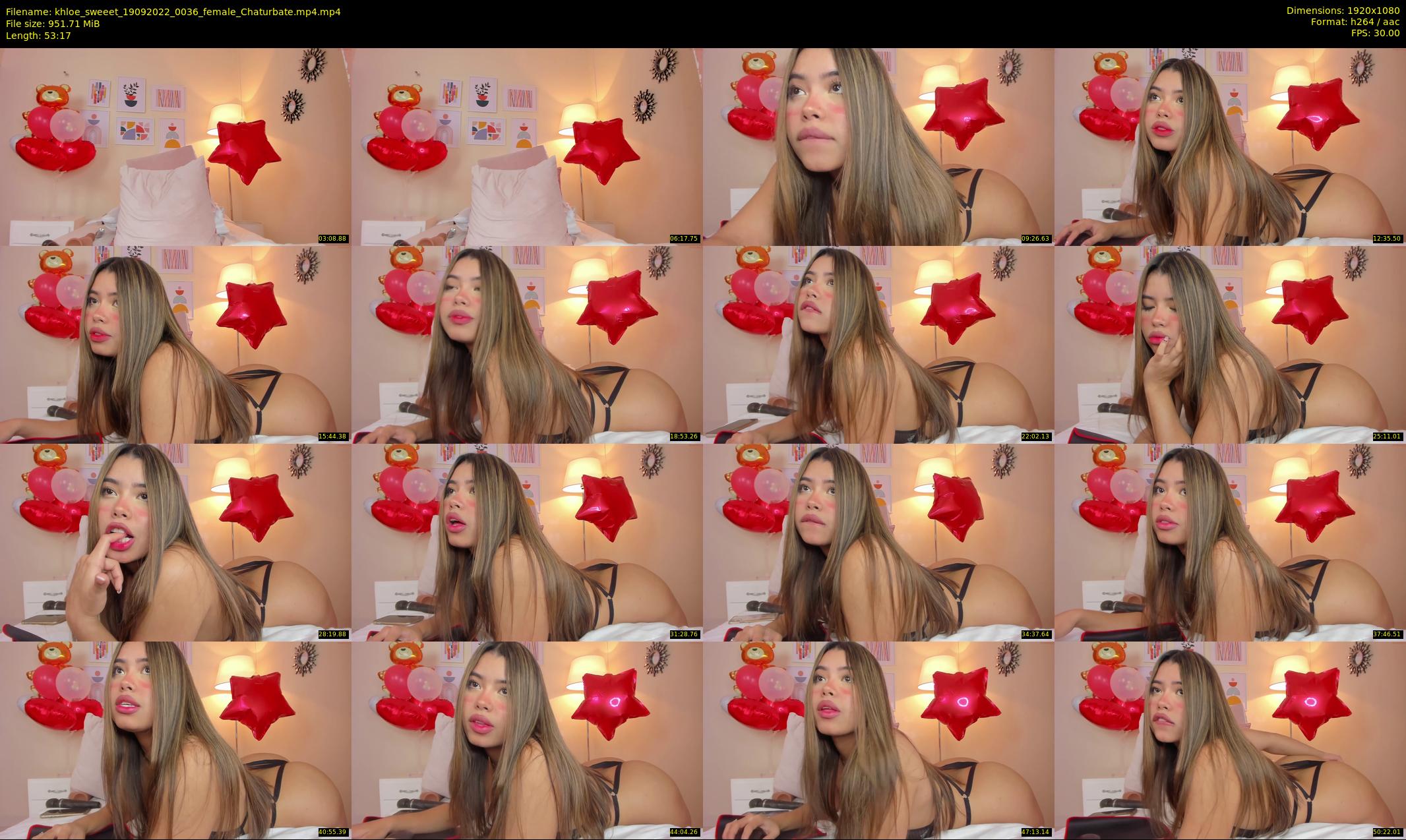 khloe_sweeet — 54 minute Chaturbate female cam show recording, 1080p, Sep 19, 2022