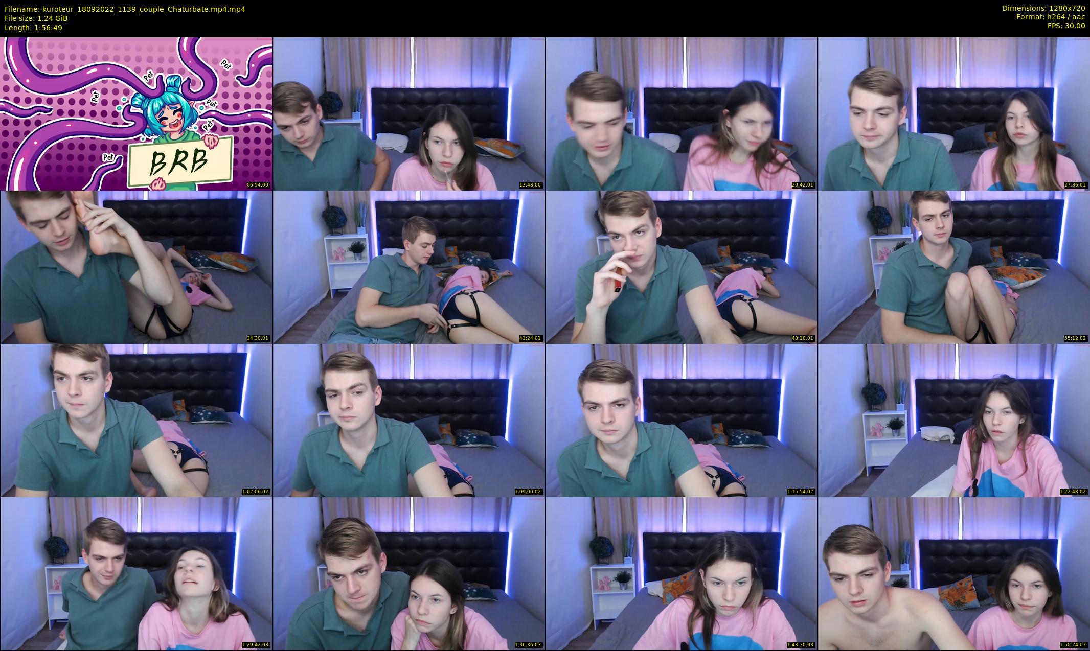 kuroteur — 117 minute Chaturbate couple cam show recording, 720p, Sep 18, 2022