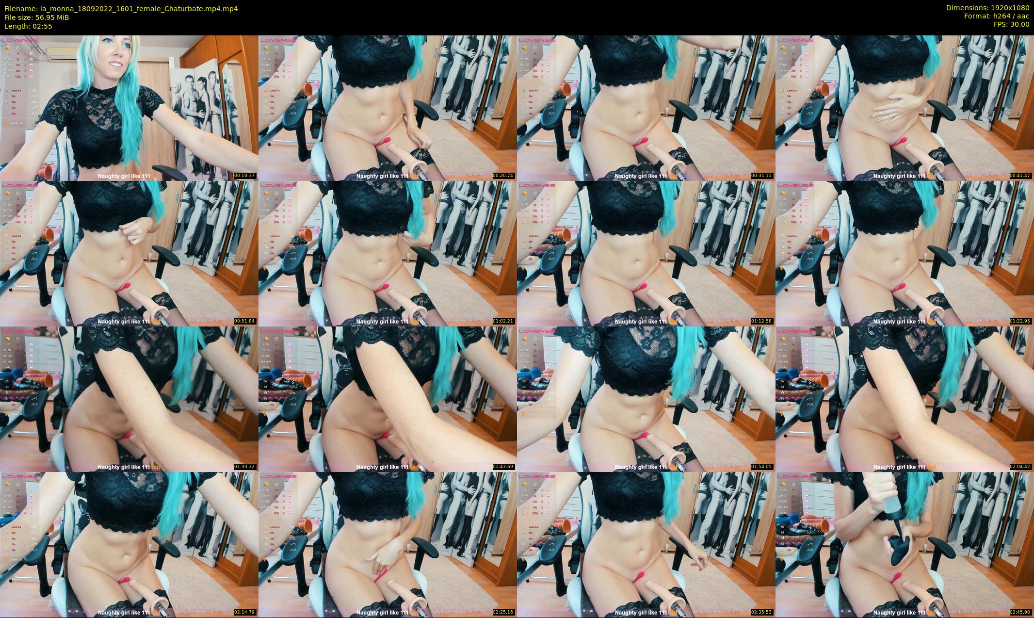 la_monna — 3 minute Chaturbate female cam show recording, 1080p, Sep 18, 2022