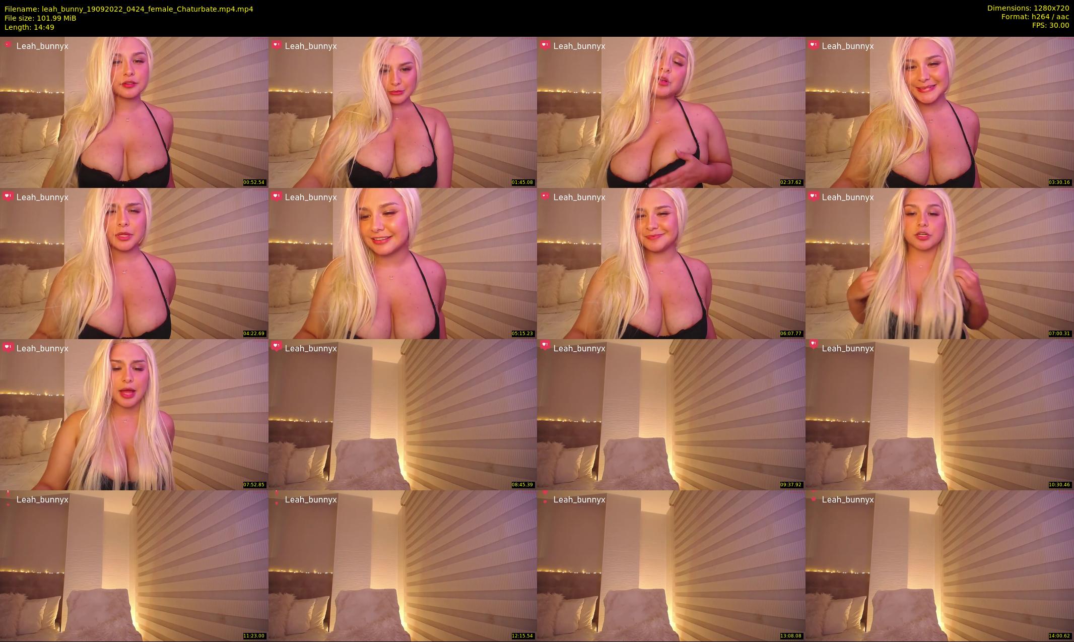 leah_bunny — 15 minute Chaturbate female cam show recording, 720p, Sep 19, 2022