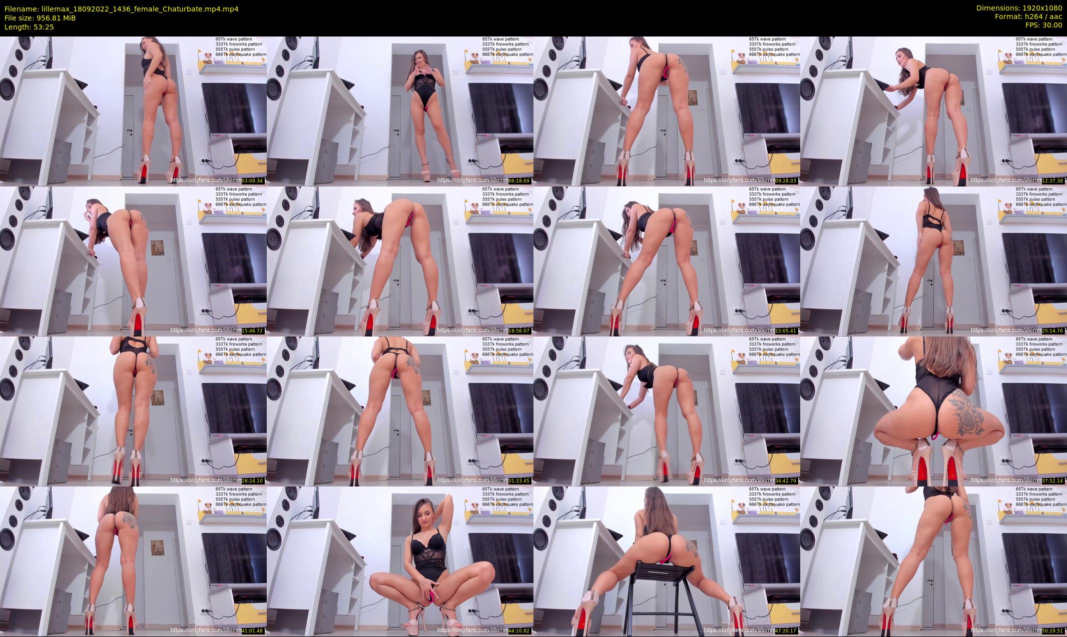 lillemax — 54 minute Chaturbate female cam show recording, 1080p, Sep 18, 2022