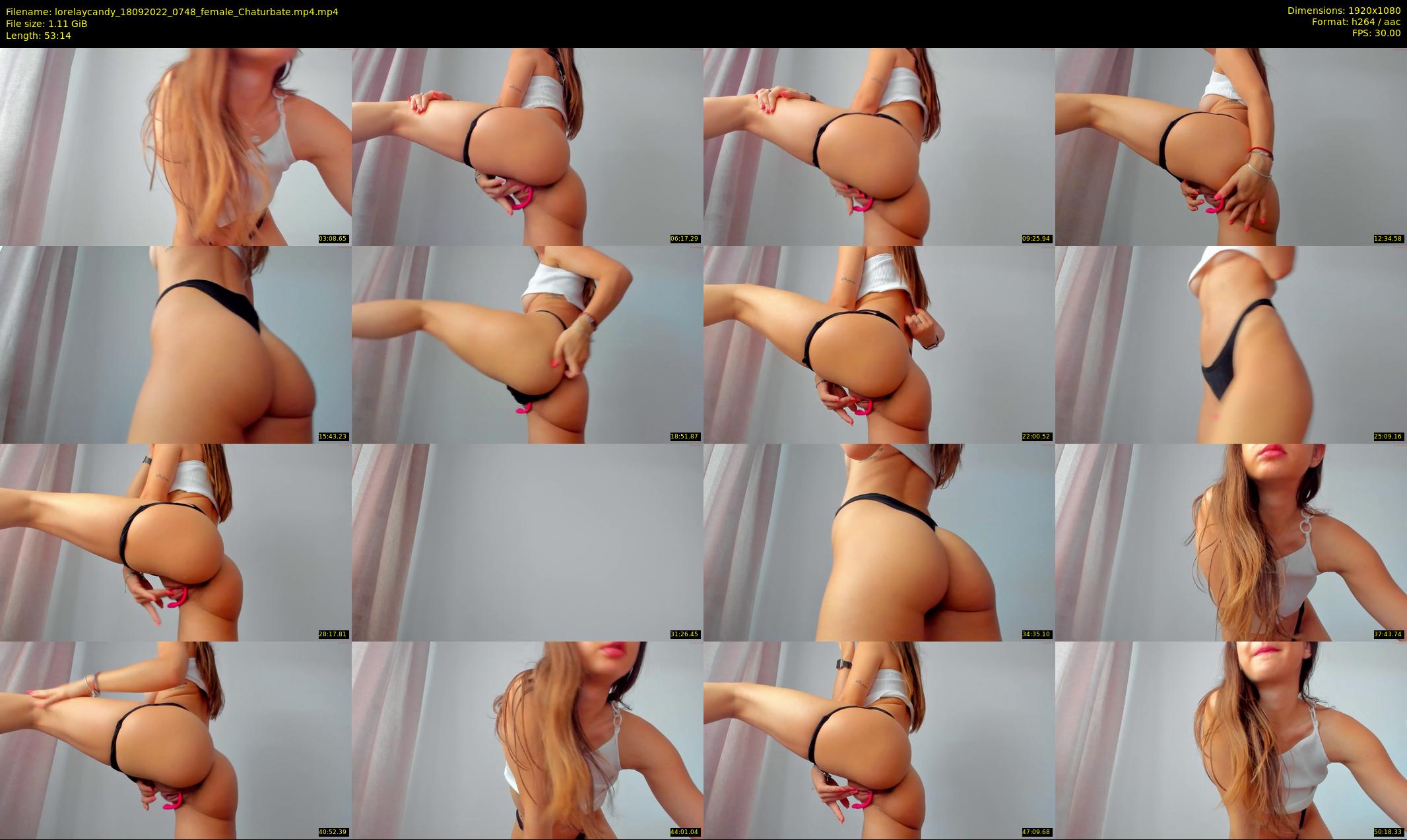 lorelaycandy — 54 minute Chaturbate female cam show recording, 1080p, Sep 18, 2022