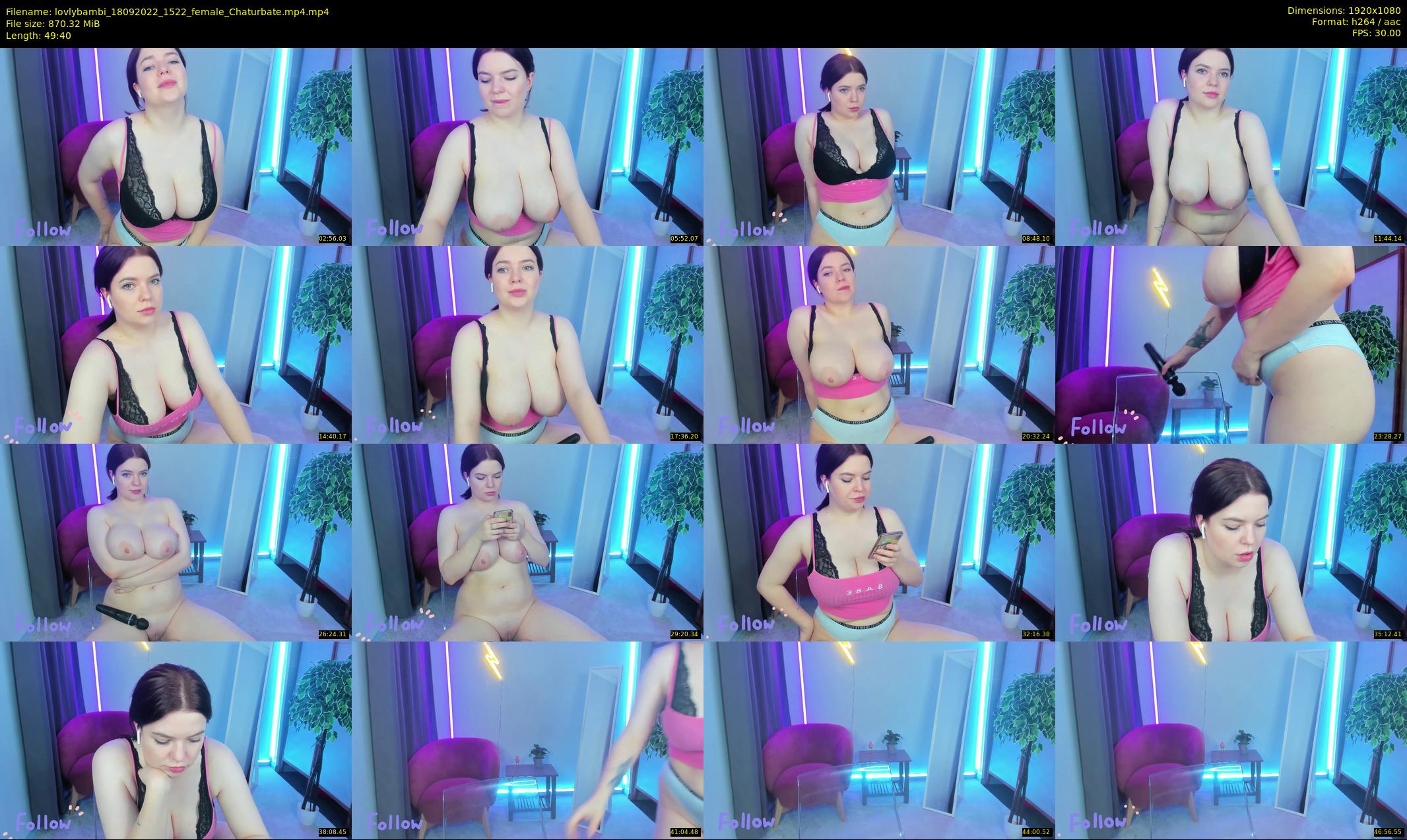 lovlybambi — 50 minute Chaturbate female cam show recording, 1080p, Sep 18, 2022