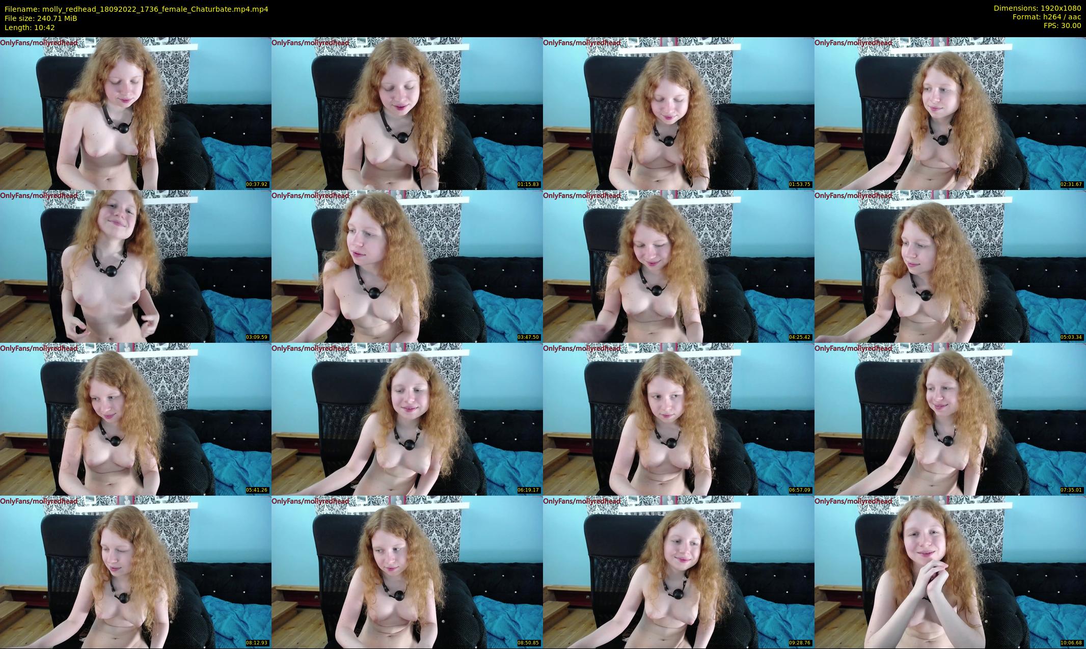 molly_redhead — 11 minute Chaturbate female cam show recording, 1080p, Sep 18, 2022