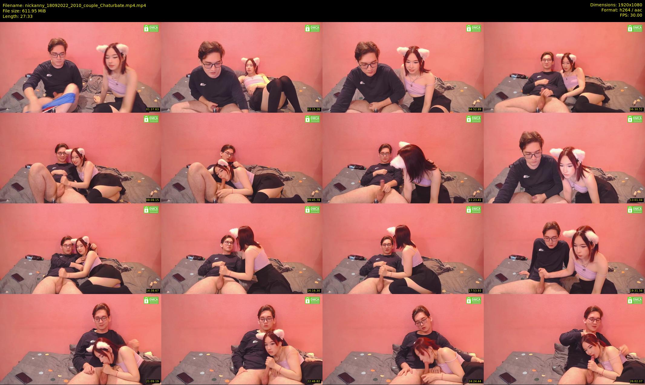 nickanny — 28 minute Chaturbate couple cam show recording, 1080p, Sep 18, 2022