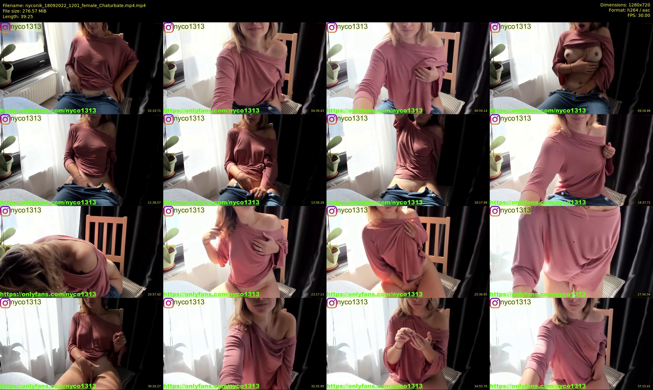 nyconik — 40 minute Chaturbate female cam show recording, 720p, Sep 18, 2022