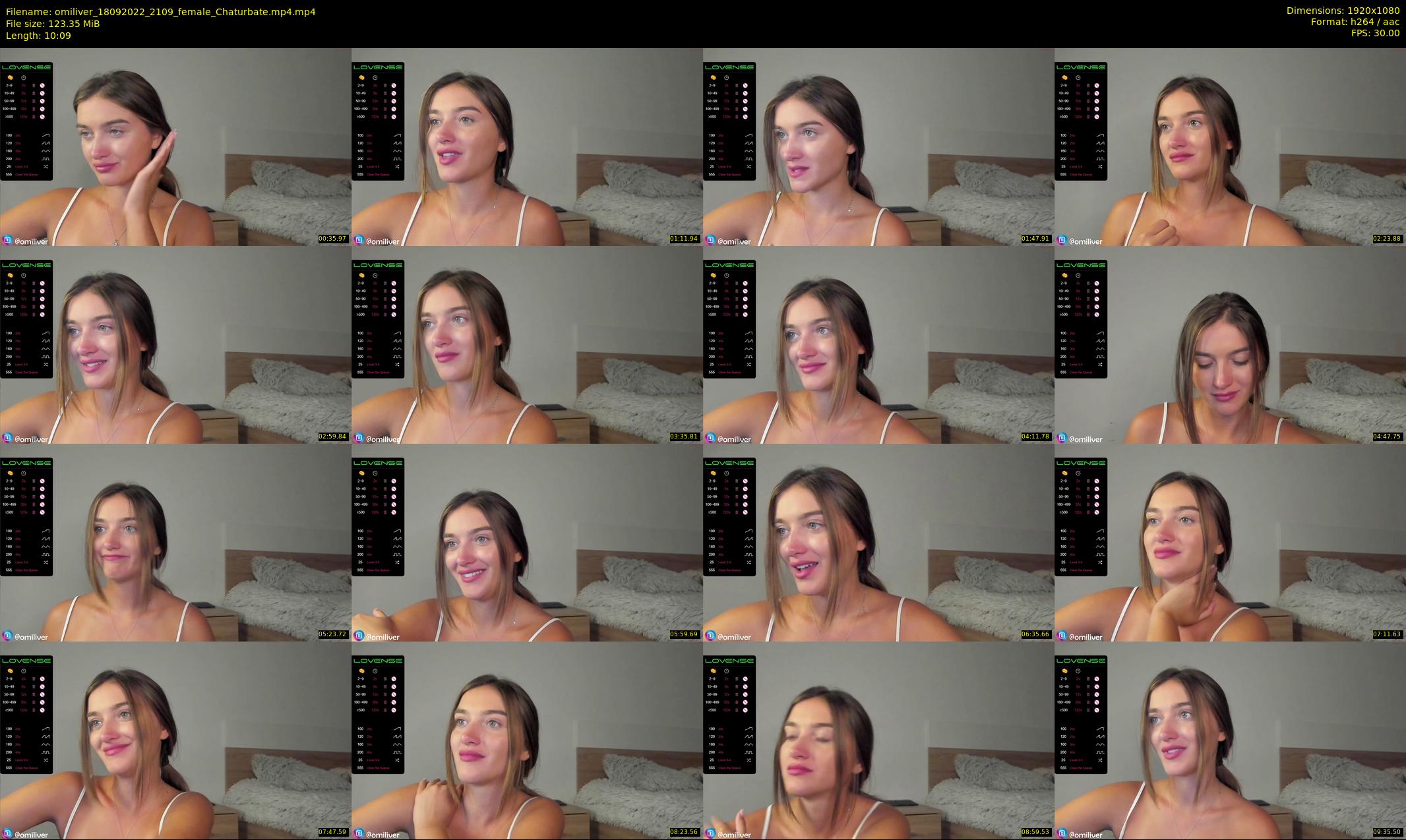 omiliver — 11 minute Chaturbate female cam show recording, 1080p, Sep 18, 2022