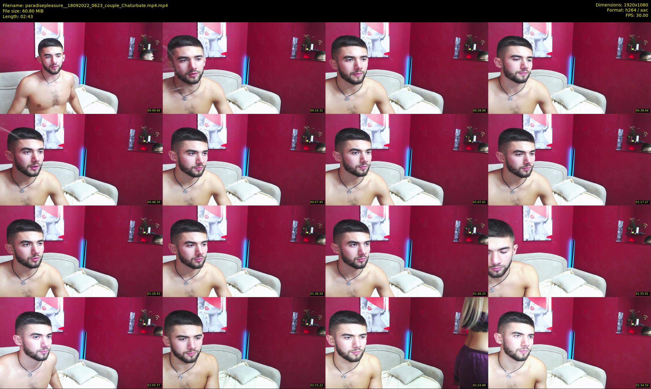 paradisepleasure_ — 3 minute Chaturbate couple cam show recording, 1080p, Sep 18, 2022